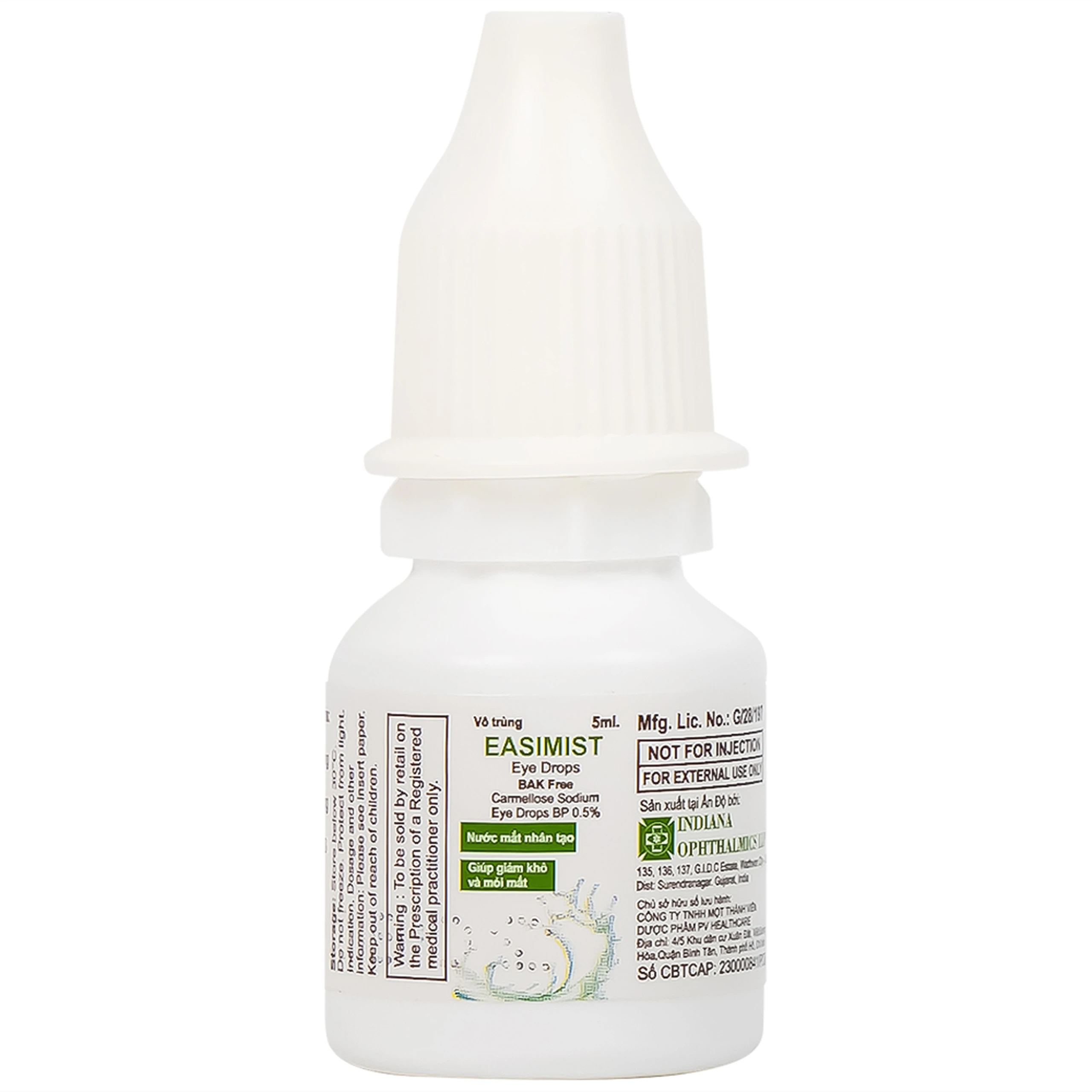 Nước mắt nhân tạo Easimist Eye Drops 5ml giảm khô mỏi mắt