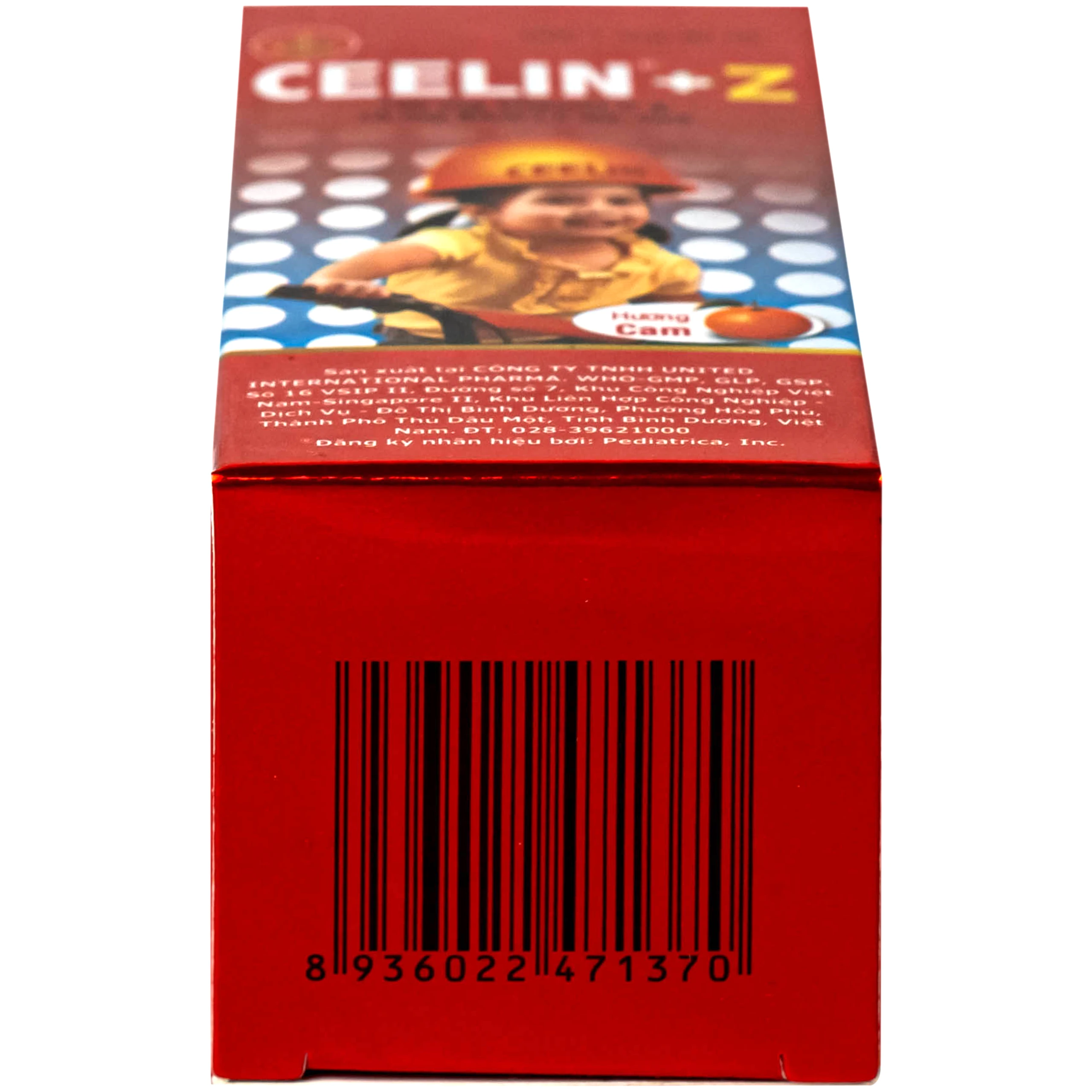 Siro Ceelin + Z United phòng ngừa và điều trị thiếu vitamin C hoặc thiếu kẽm (60ml)