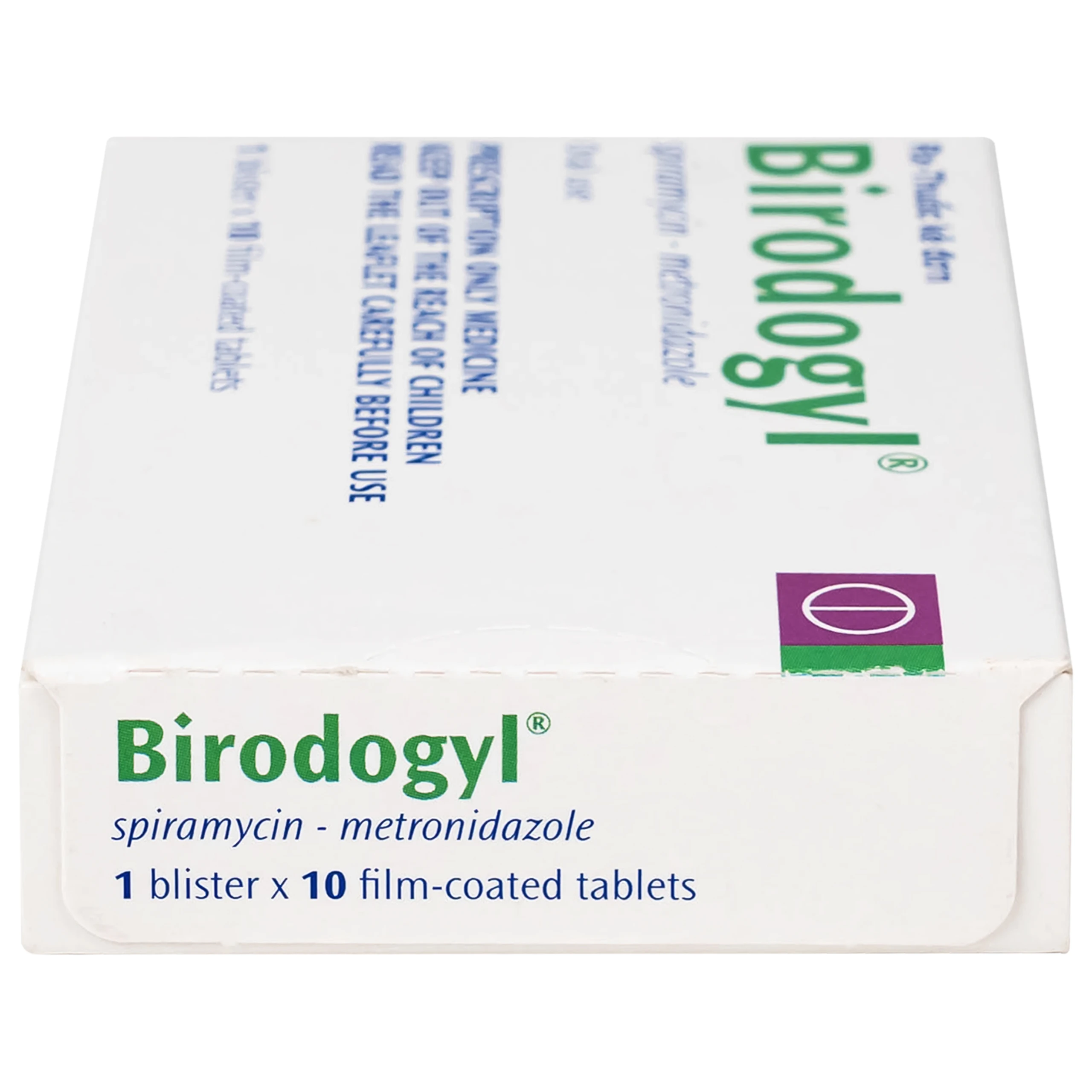 Thuốc Birodogyl 250mg Sanofi điều trị nhiễm trùng đường miệng cấp tính và mạn tính (1 vỉ x 10 viên)