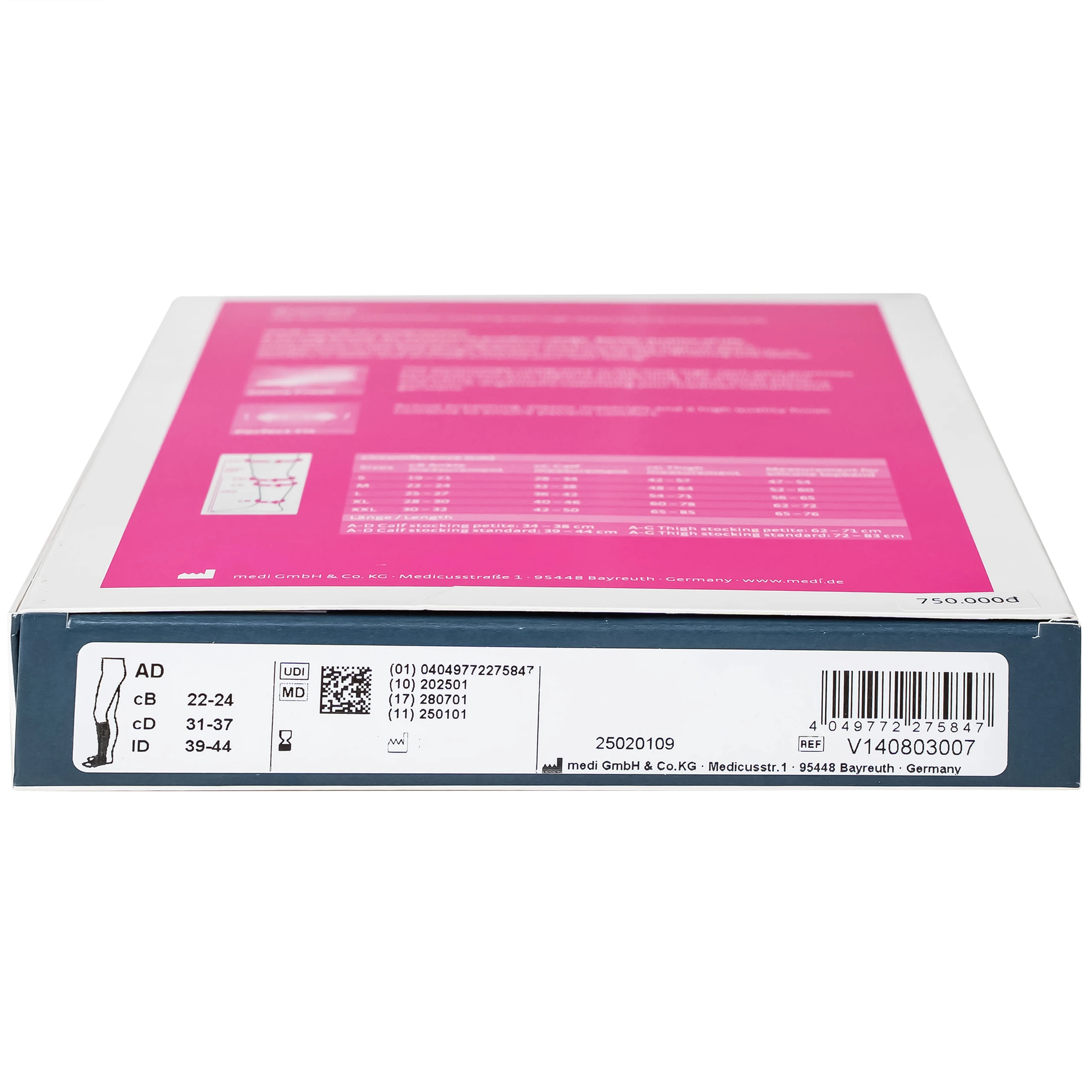 Vớ gối giãn tĩnh mạch Duomed size M