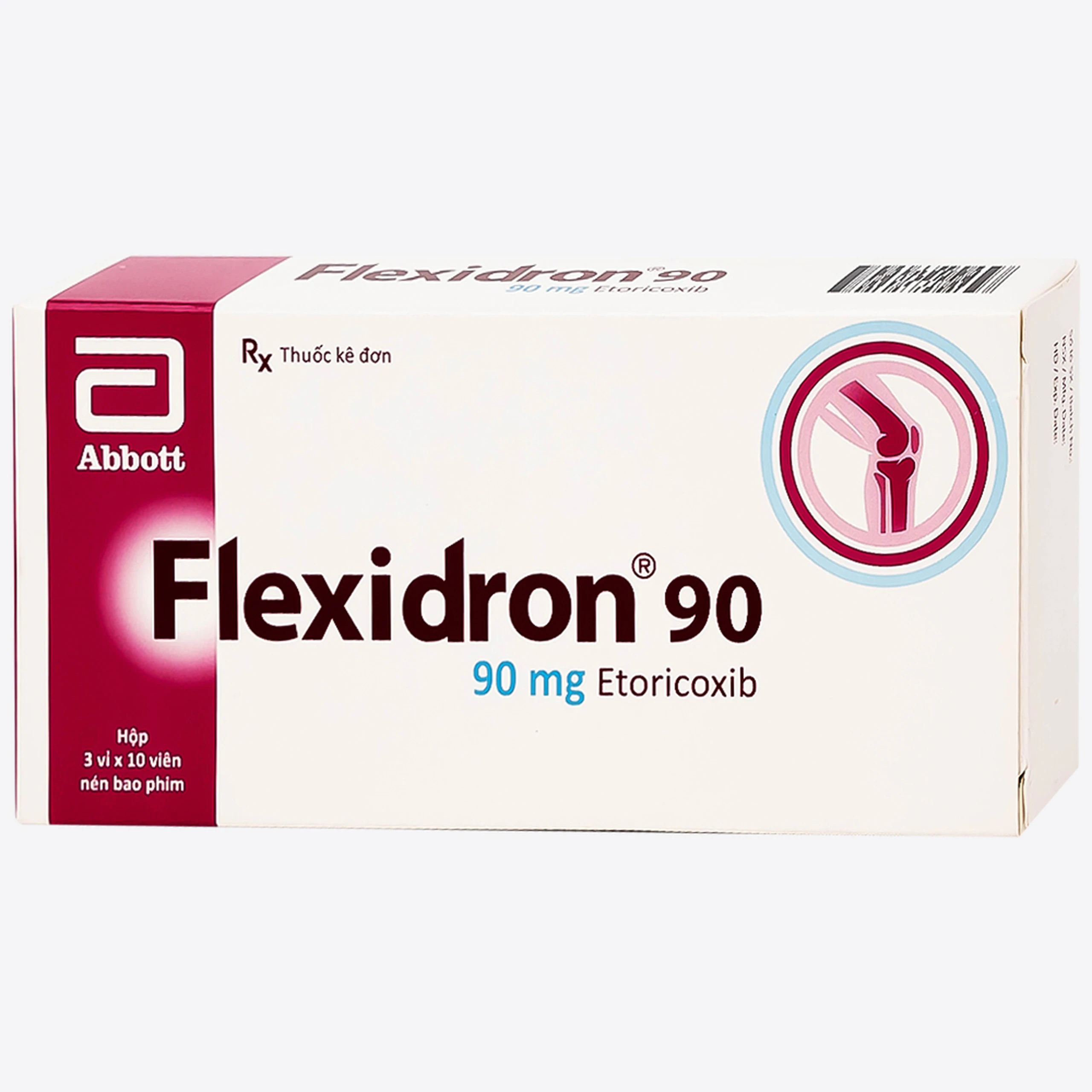 Thuốc Flexidron 90 Abbott giảm triệu chứng của viêm xương khớp, viêm khớp dạng thấp (3 vỉ x 10 viên)