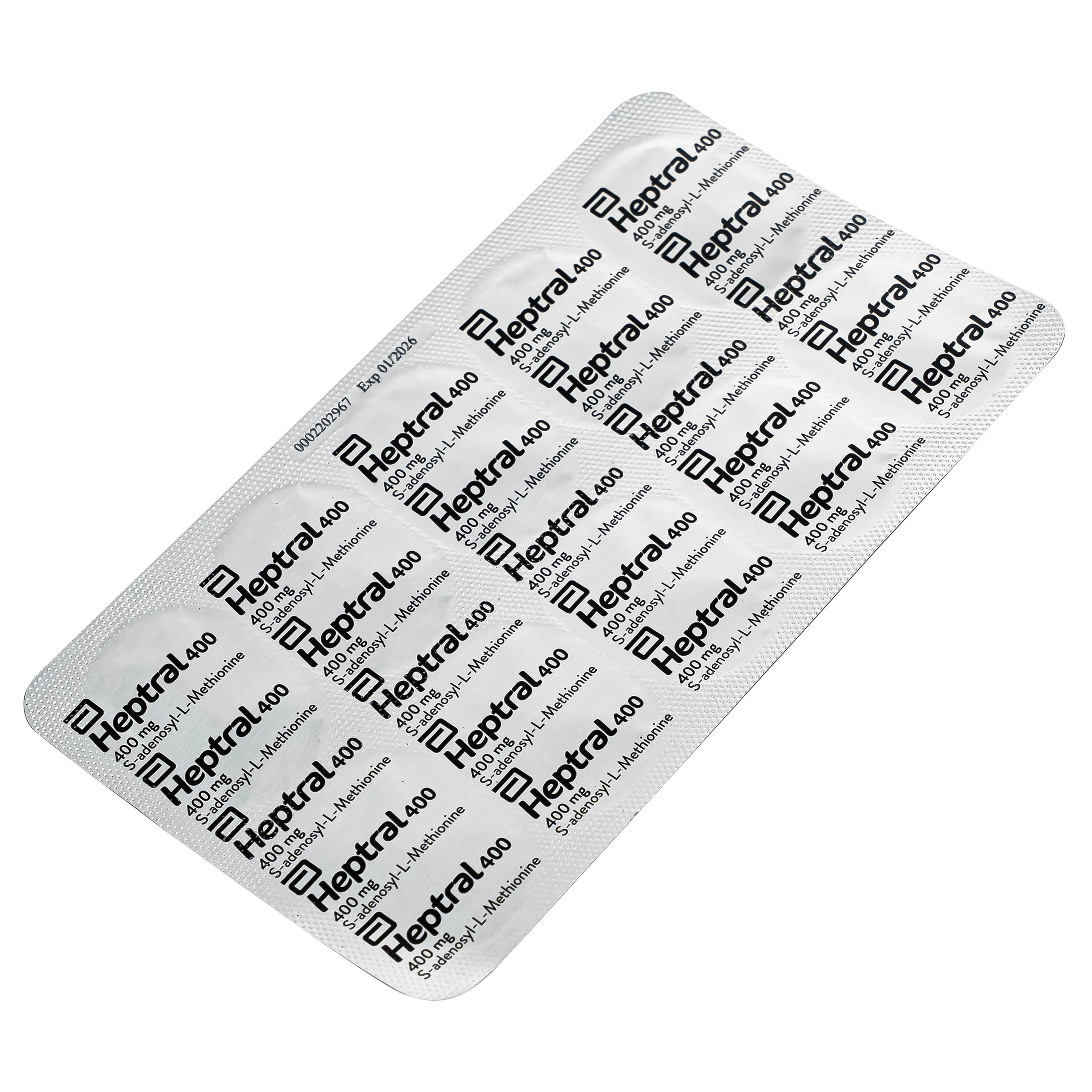 Heptral 400 Abbott hỗ trợ tăng cường chức năng gan, men gan tăng, sử dụng nhiều bia rượu (3 vỉ x 10 viên)