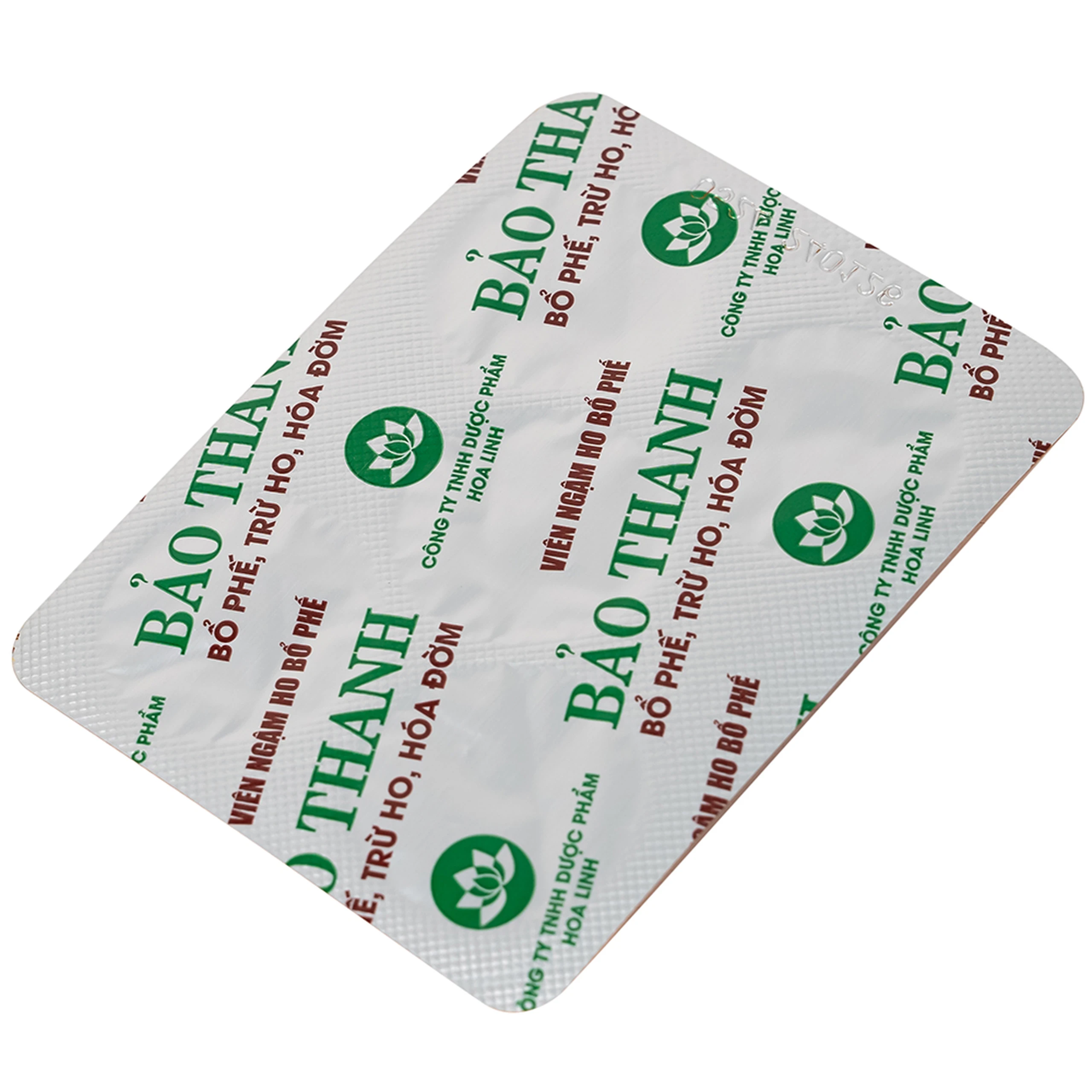 Viên ngậm ho bổ phế Bảo Thanh trừ ho, hoá đờm (20 vỉ x 5 viên)