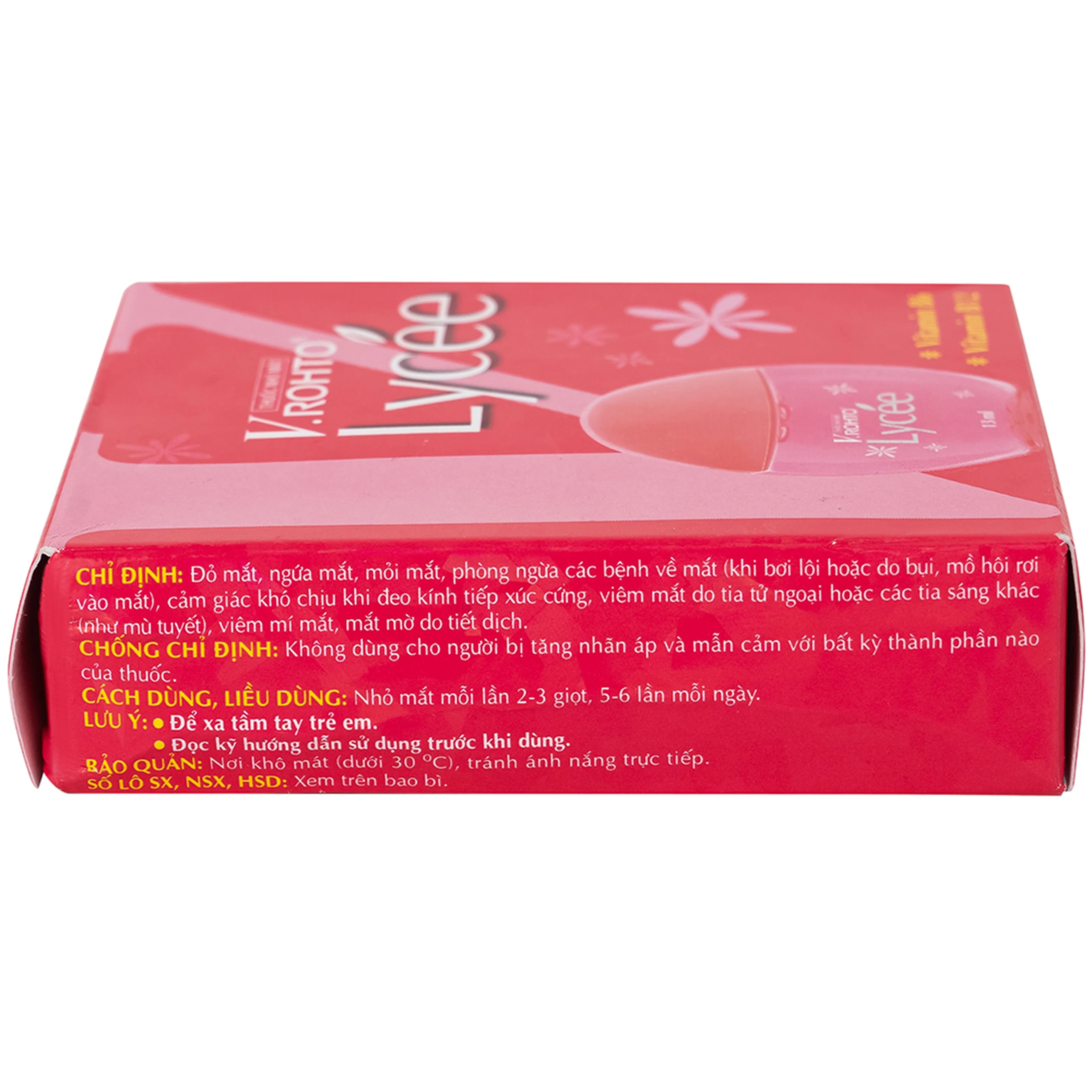 Thuốc nhỏ mắt V.Rohto Lycée 13ml điều trị đỏ mắt, ngứa mắt, mỏi mắt