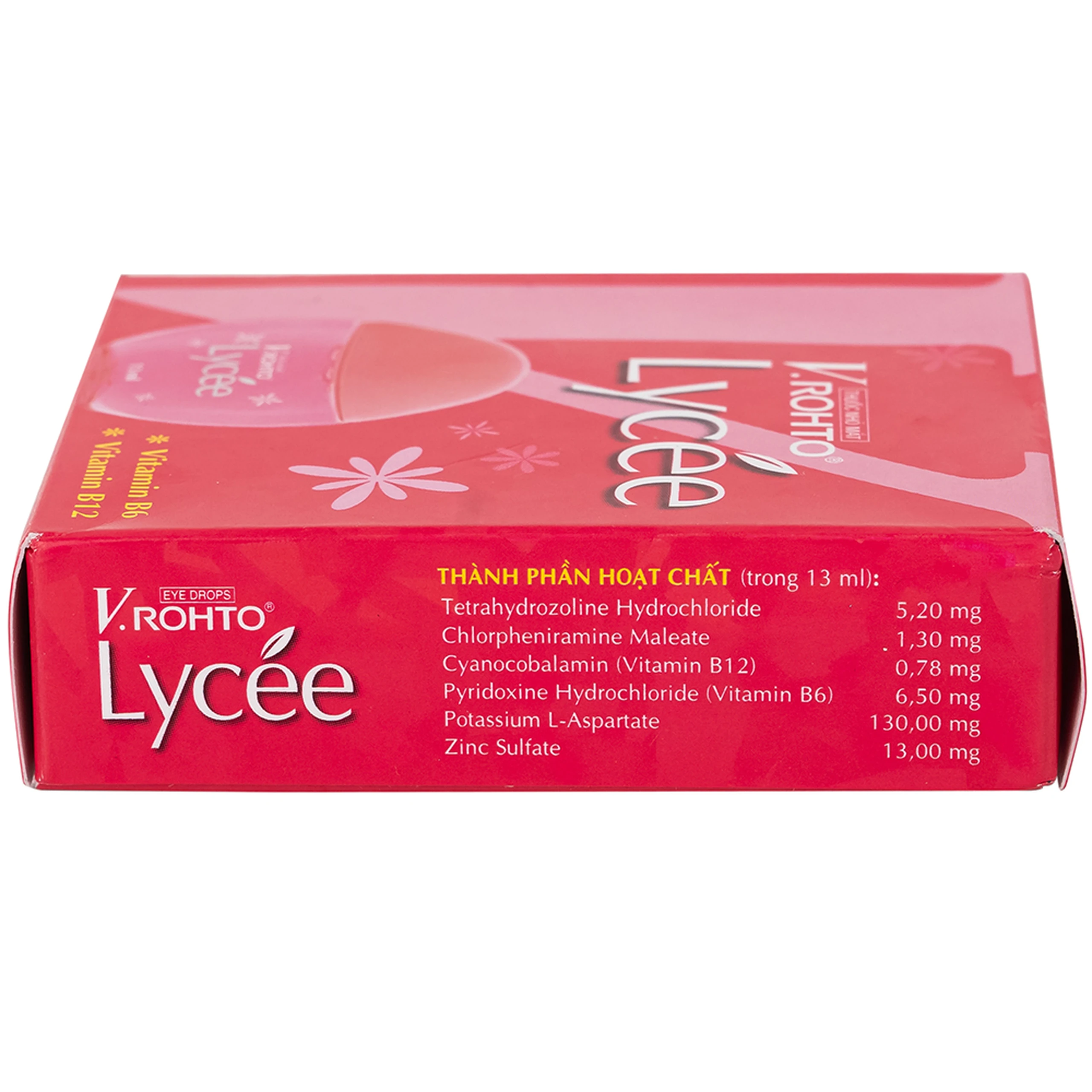 Thuốc nhỏ mắt V.Rohto Lycée 13ml điều trị đỏ mắt, ngứa mắt, mỏi mắt