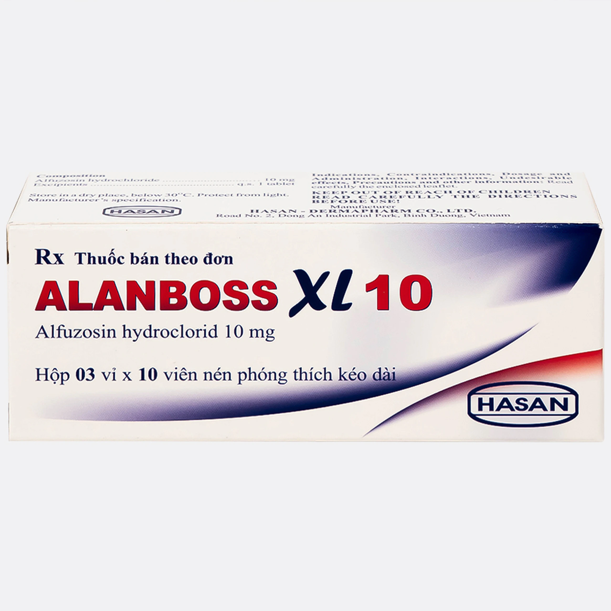 Thuốc AlanBoss XL 10 Hasan điều trị các triệu chứng của phì đại tuyến tiền liệt lành tính (3 vỉ x 10 viên)