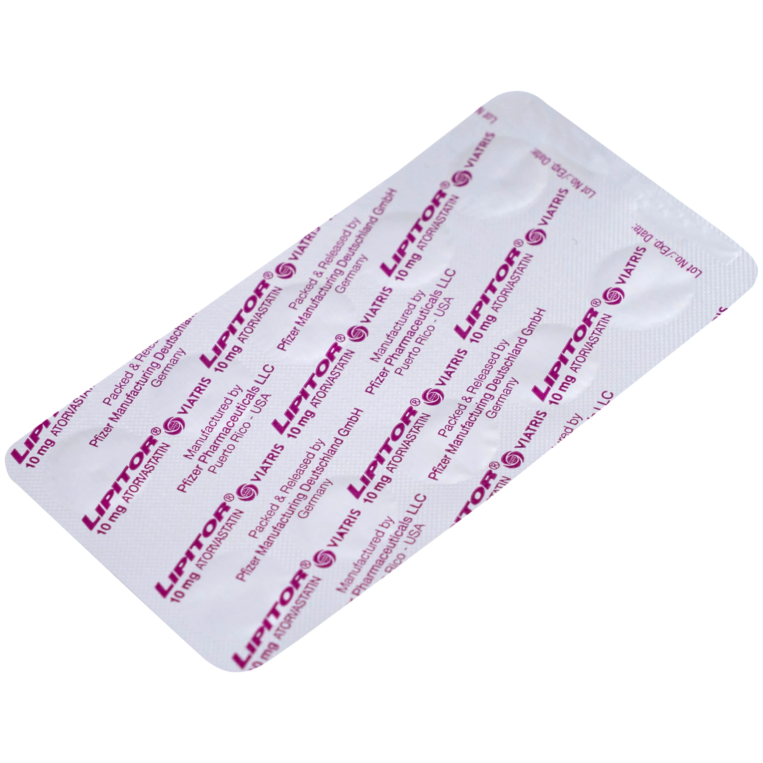 Thuốc Lipitor 10mg Viatris điều trị tăng cholesterol toàn phần (3 vỉ x 10 viên) 