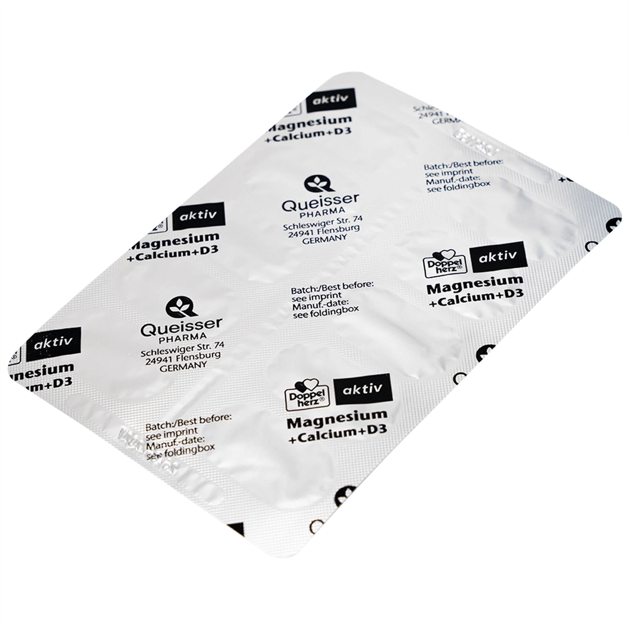 Viên hỗ trợ cơ xương Magnesium+Calcium+D3 Doppelherz (3 vỉ x 10 viên)