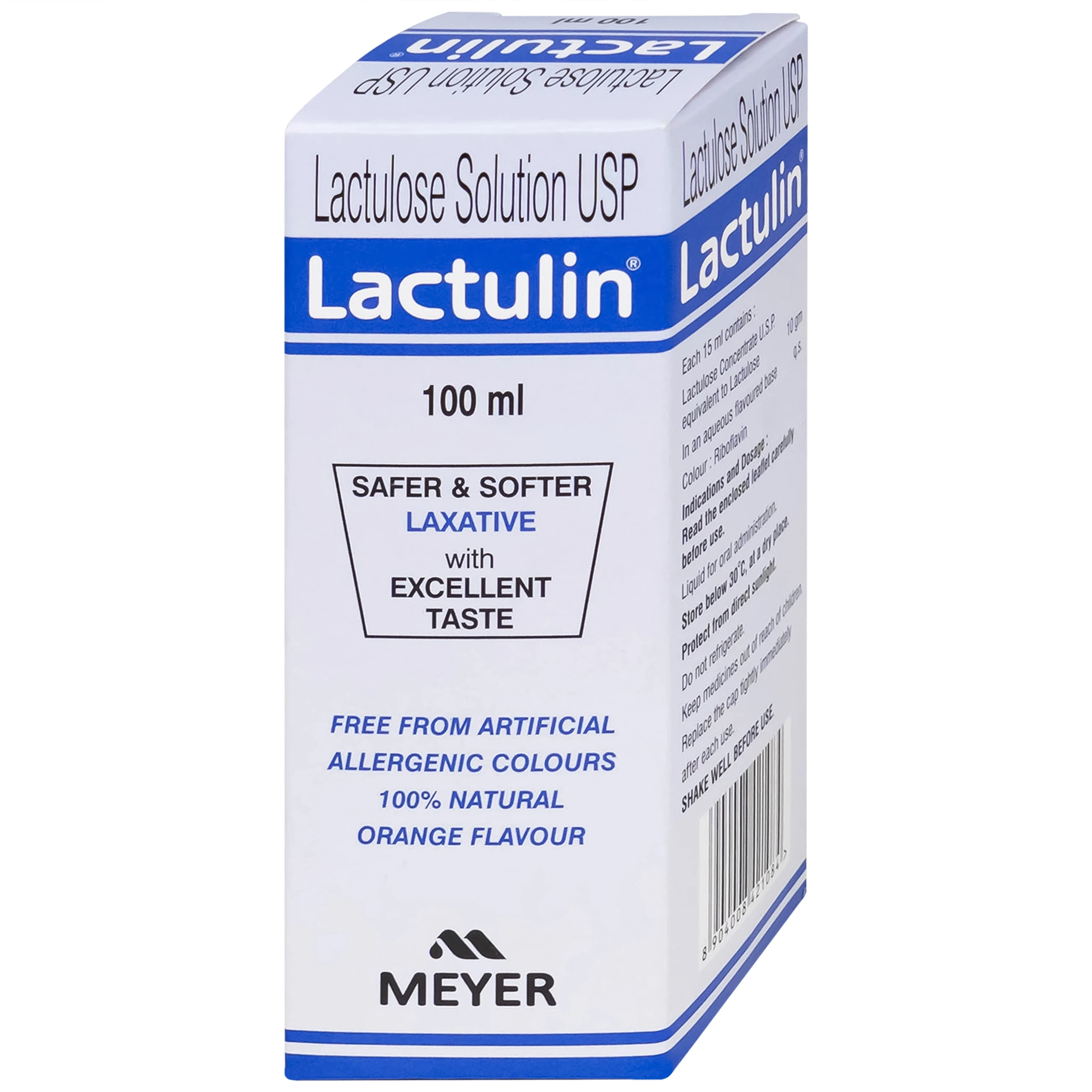 Thuốc Lactulin 10g Meyer giúp dự phòng và điều trị bệnh não do gan, táo bón mạn tính (100ml)