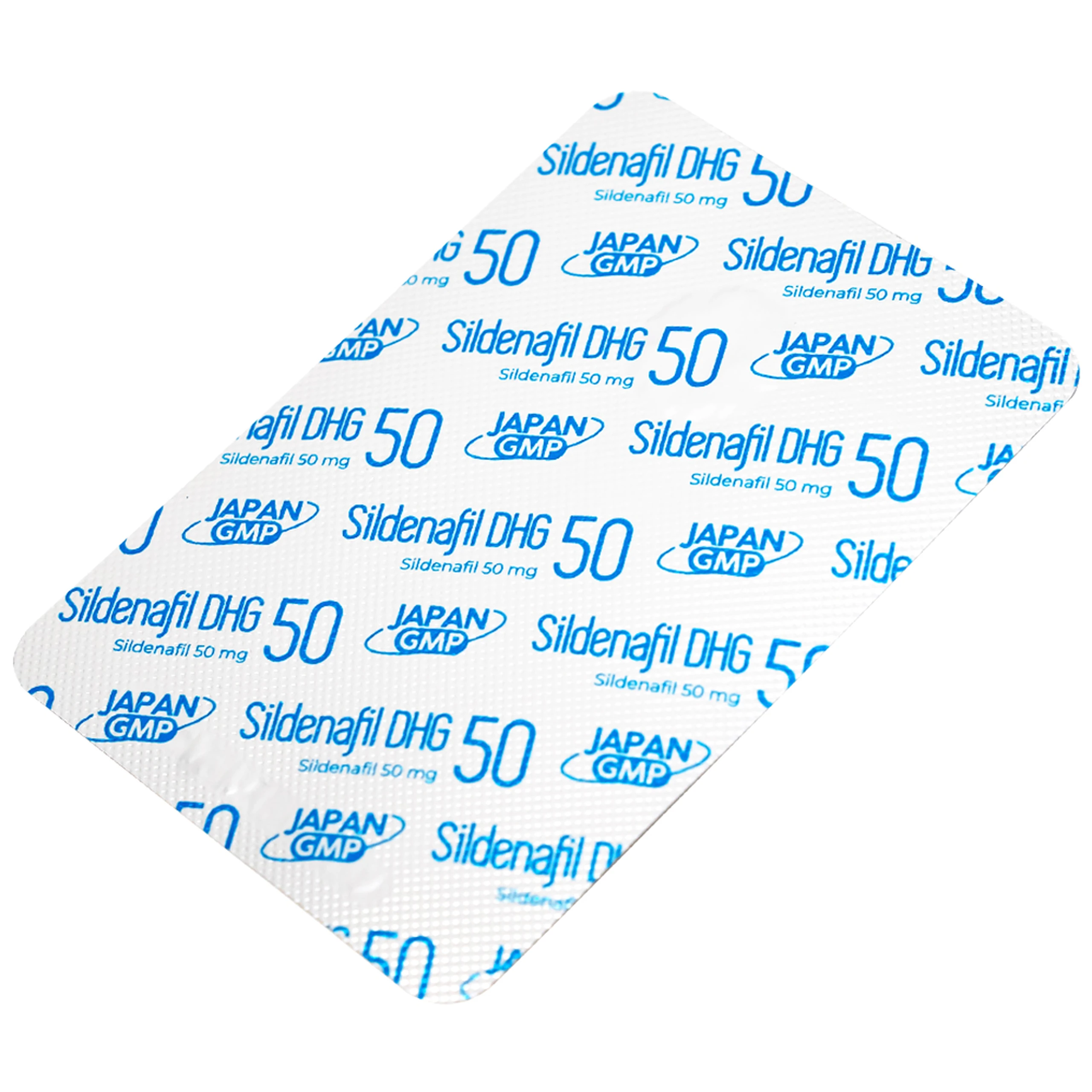Thuốc Sildenafil 50 DHG điều trị các tình trạng rối loạn cương dương (1 vỉ x 1 viên)
