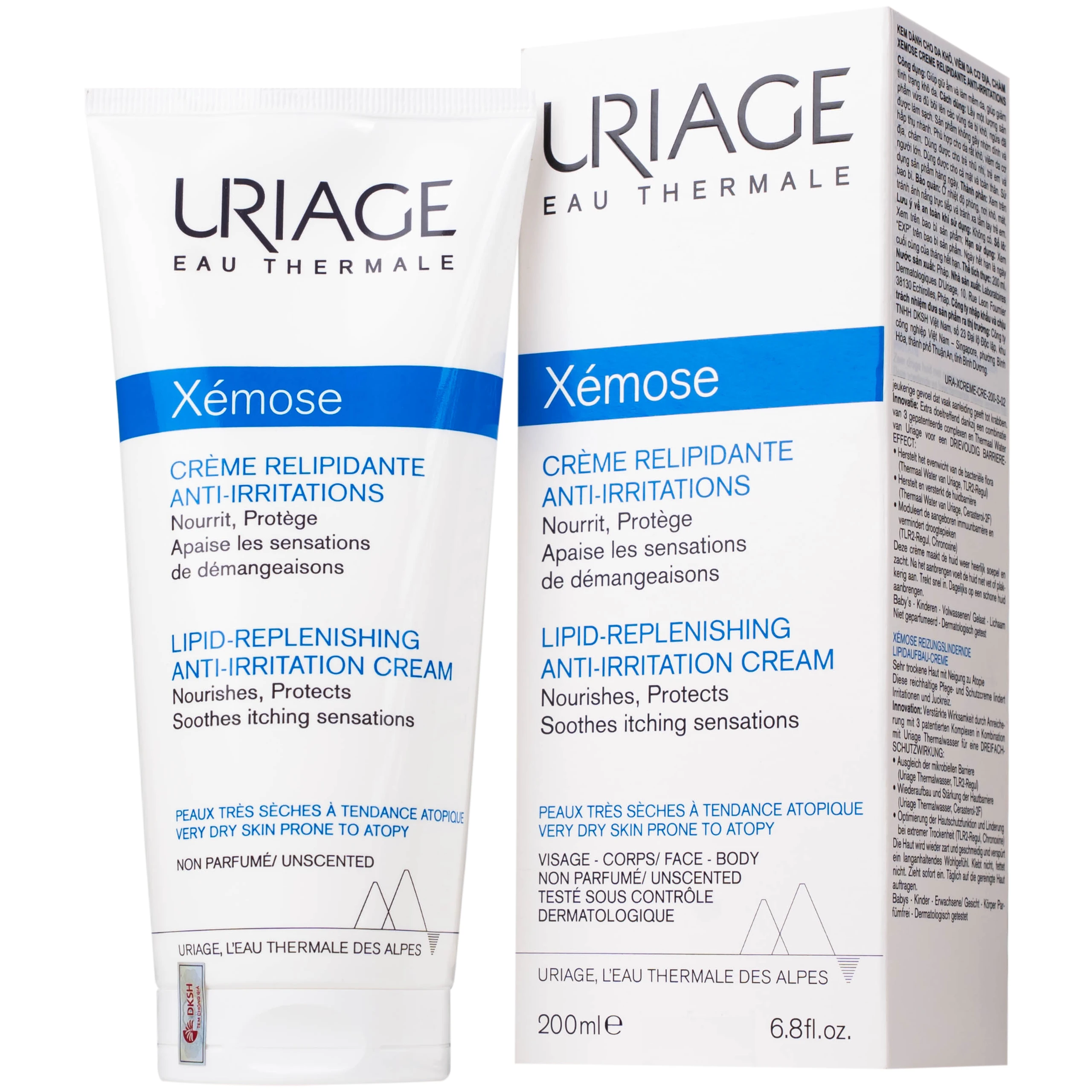 Kem bôi viêm da cơ địa Uriage Xemose Crème Replipidante Anti-irriations 200ml