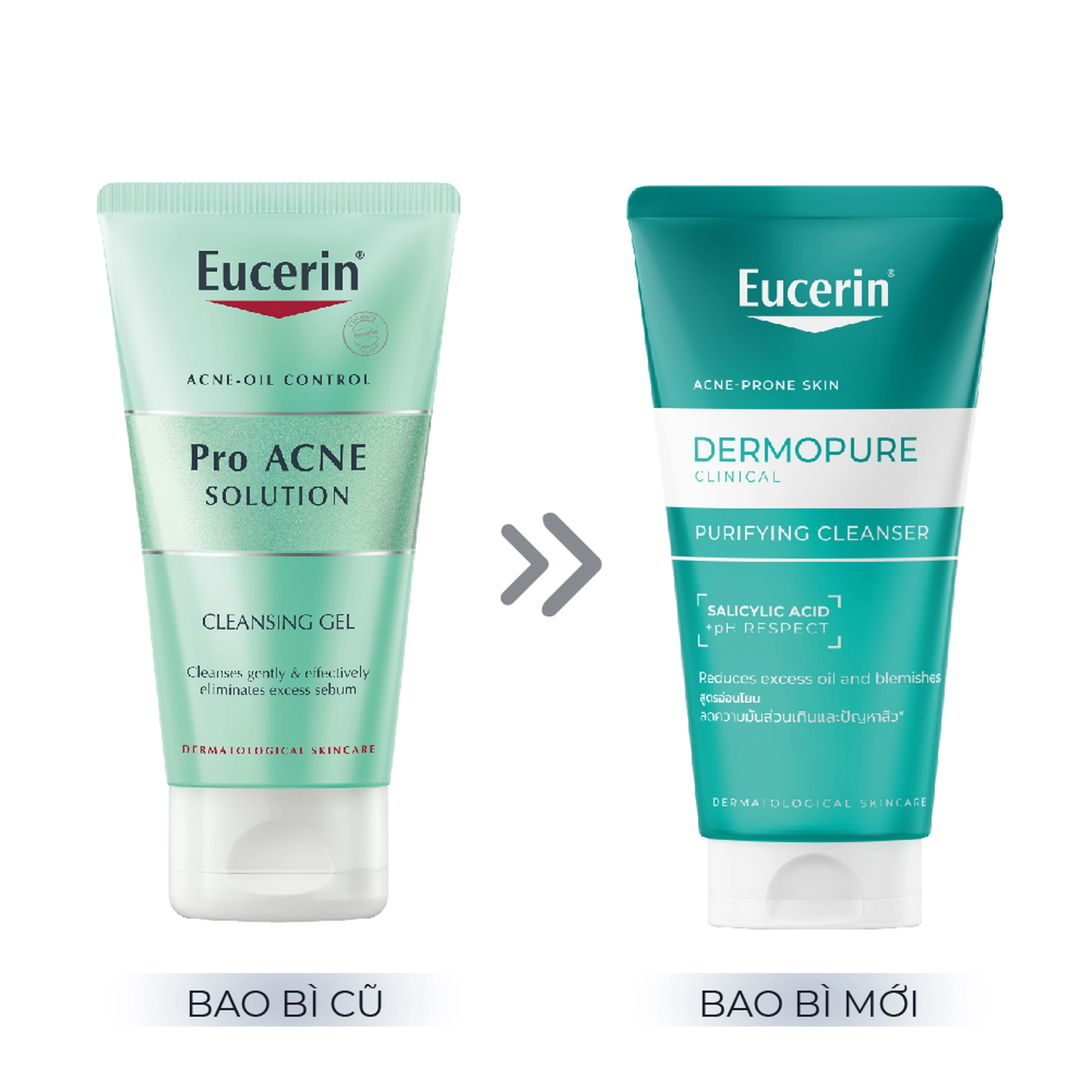 Gel rửa mặt Eucerin Ance Oil Control Pro Acne Solution Cleansing Gel dành cho da mụn (75ml)