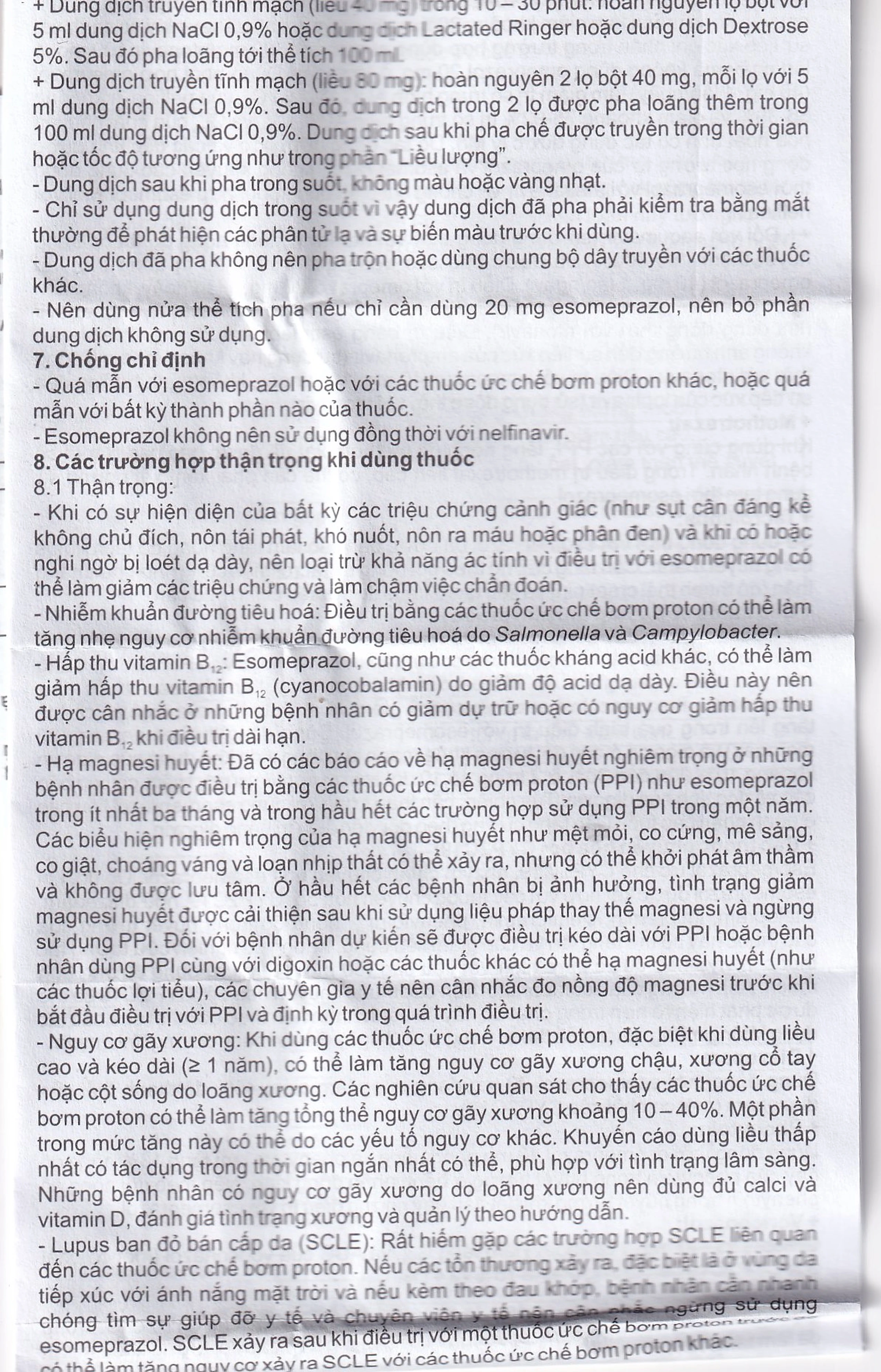 Thuốc Esogas 40mg Bidiphar điều trị kháng tiết acid dạ dày (1 lọ + 1 ống 5ml)