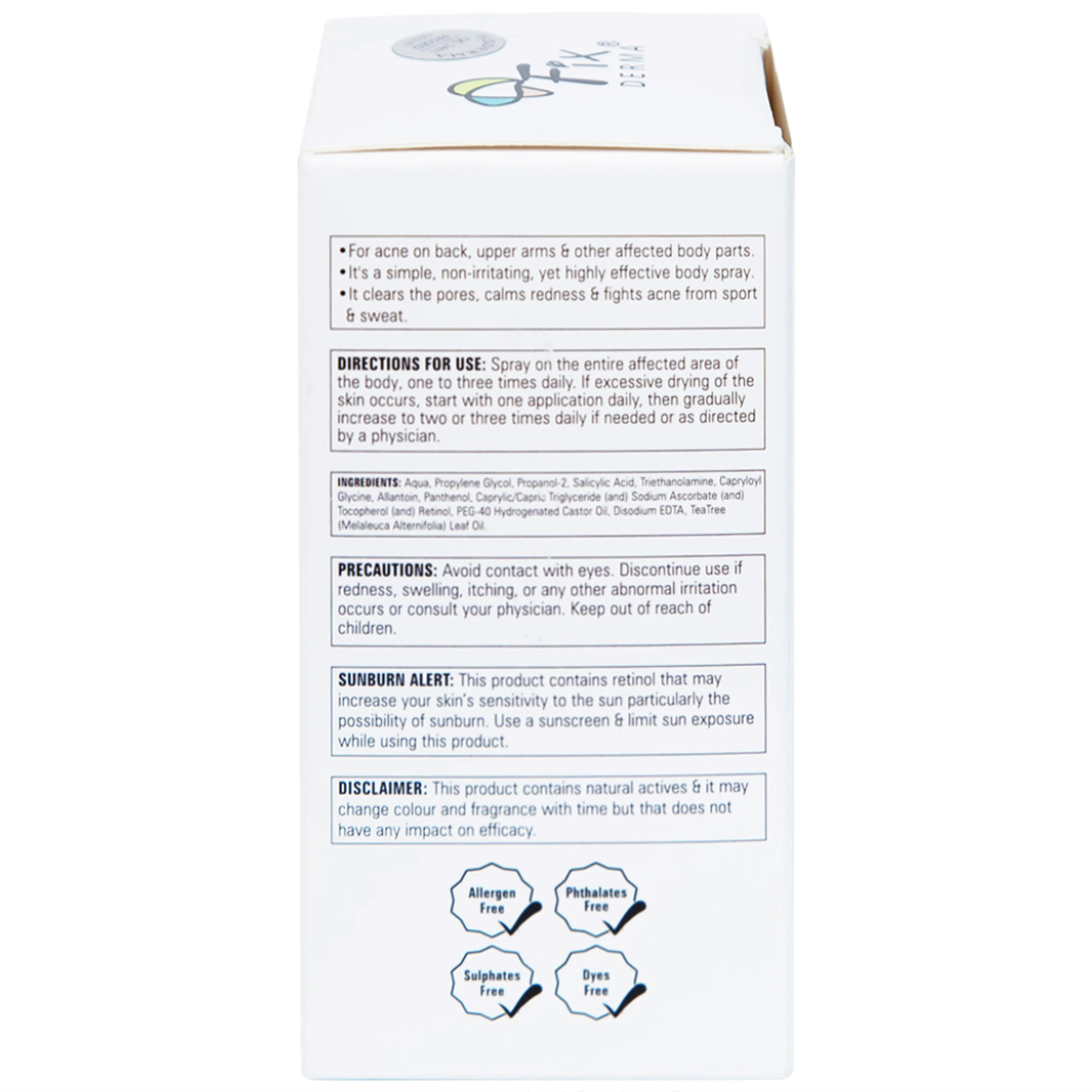 Xịt mụn lưng Fixderma Salyzap 50ml