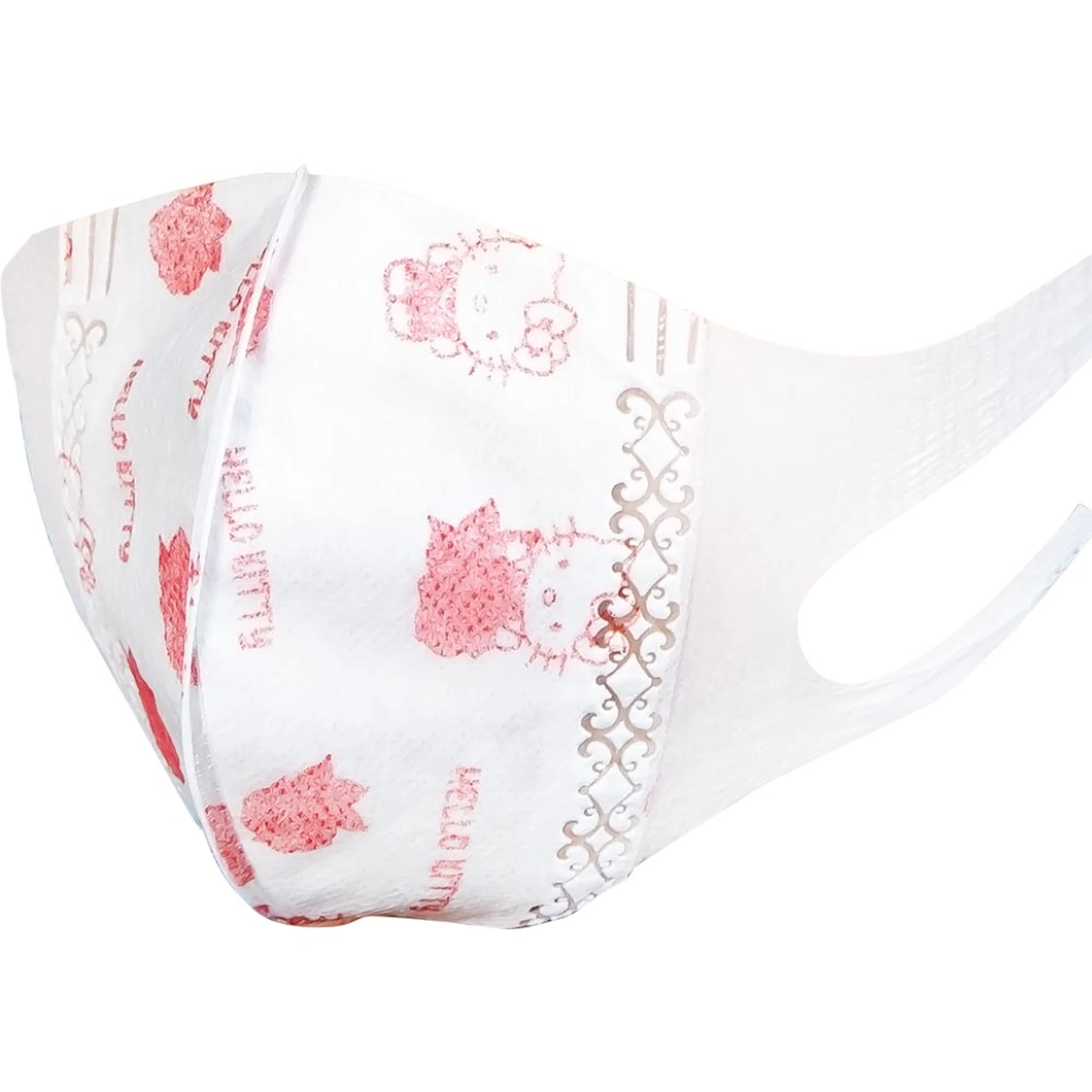 Khẩu trang trẻ em 3 lớp 3D Swan Mask quai vải (10 cái) ngăn khói bụi, vi khuẩn và giọt bắn