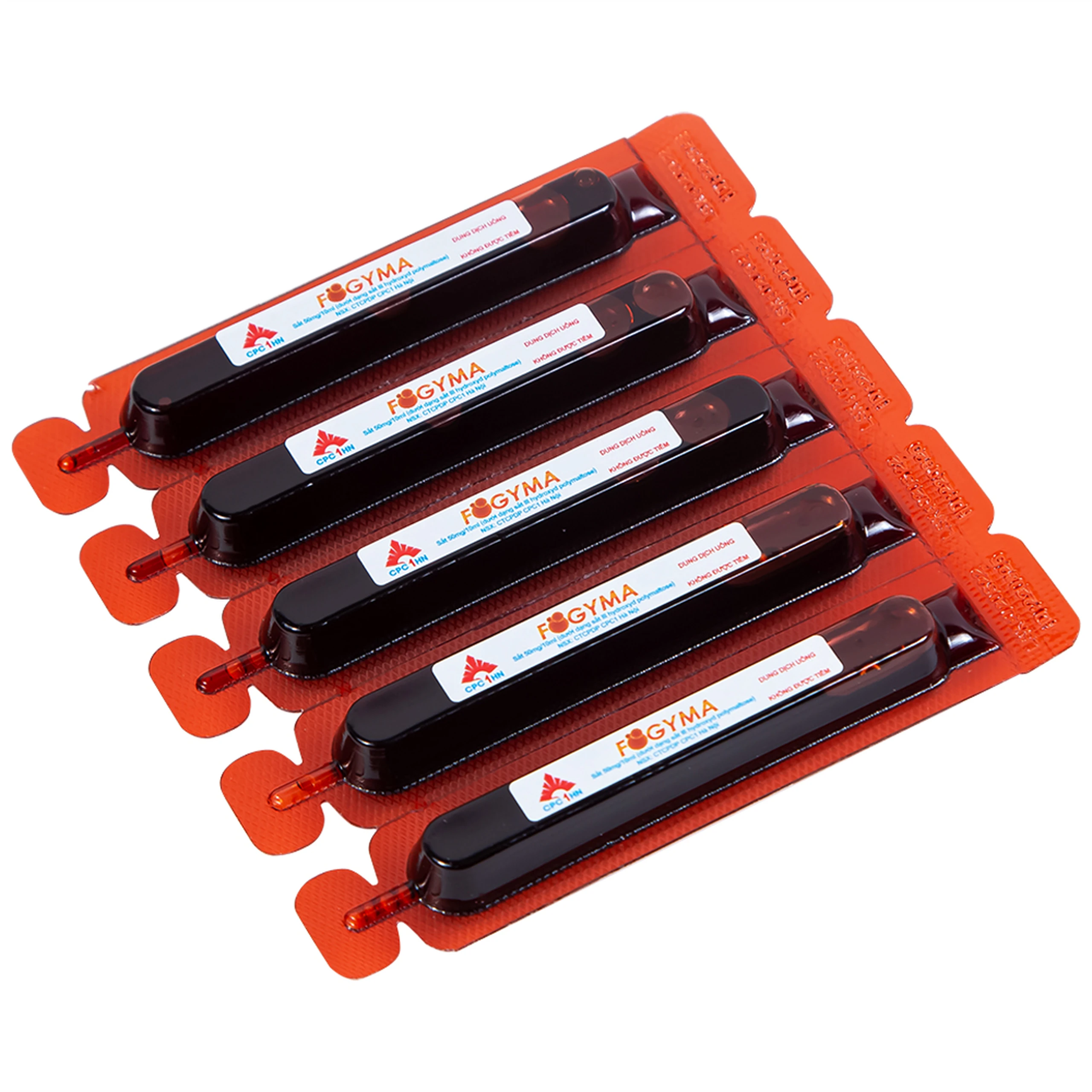 Dung dịch uống Fogyma điều trị thiếu máu do thiếu sắt (4 vỉ x 5 ống)