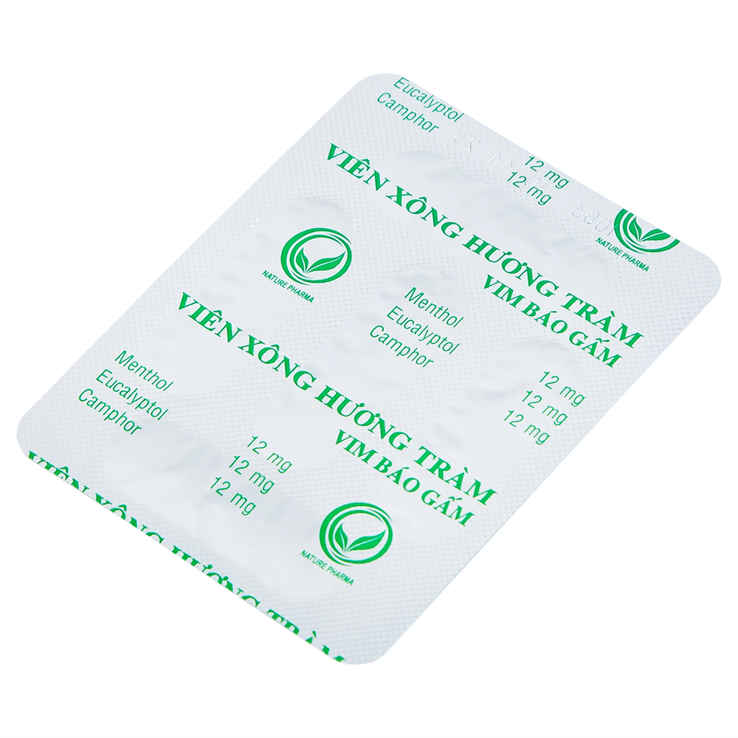 Viên Xông Hương Tràm Vim Báo Gấm điều trị cảm cúm, sát trùng mũi (2 vỉ x 20 viên) 