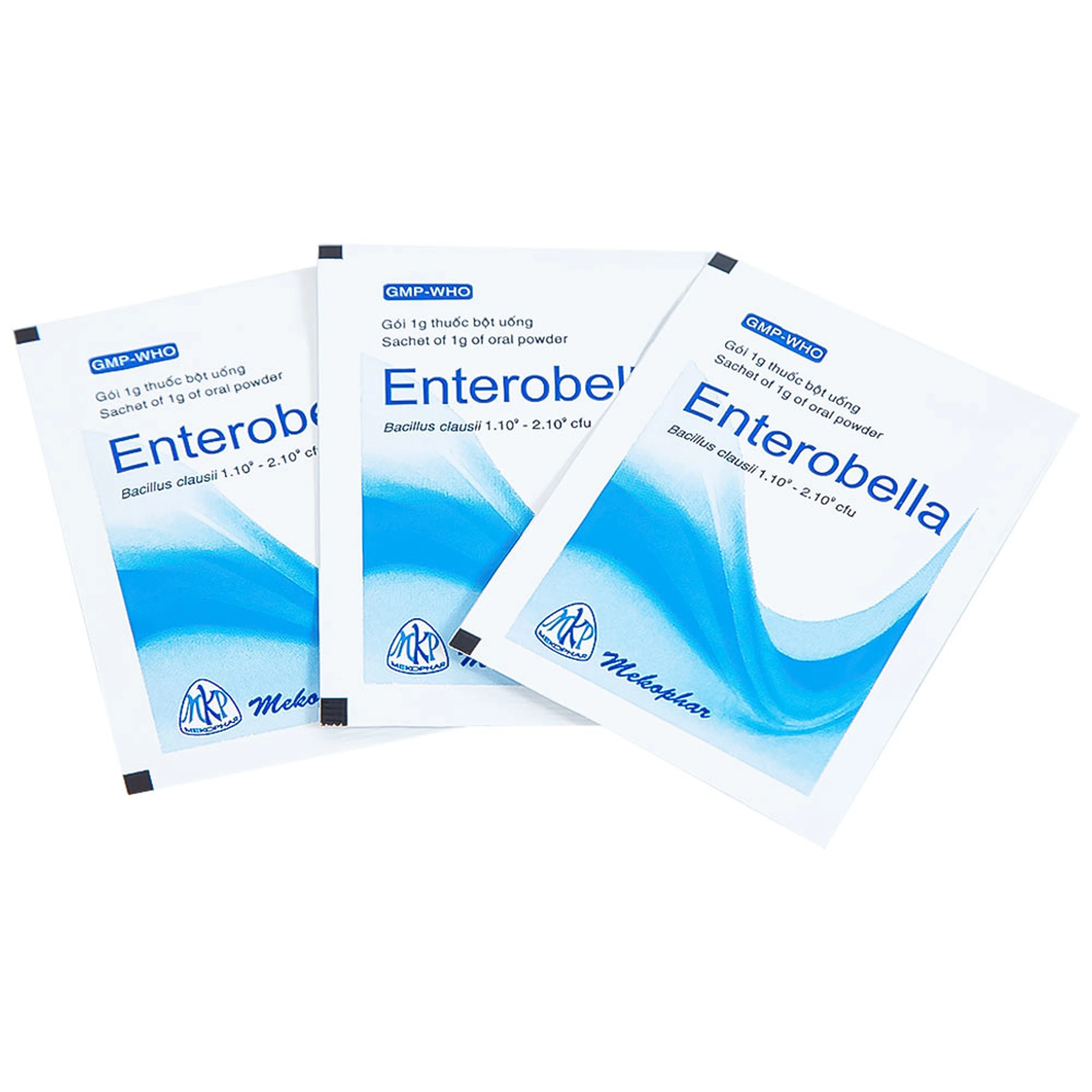 Thuốc bột Enterobella Mekophar điều trị và phòng ngừa rối loạn vi sinh đường ruột (25 gói x 1g)