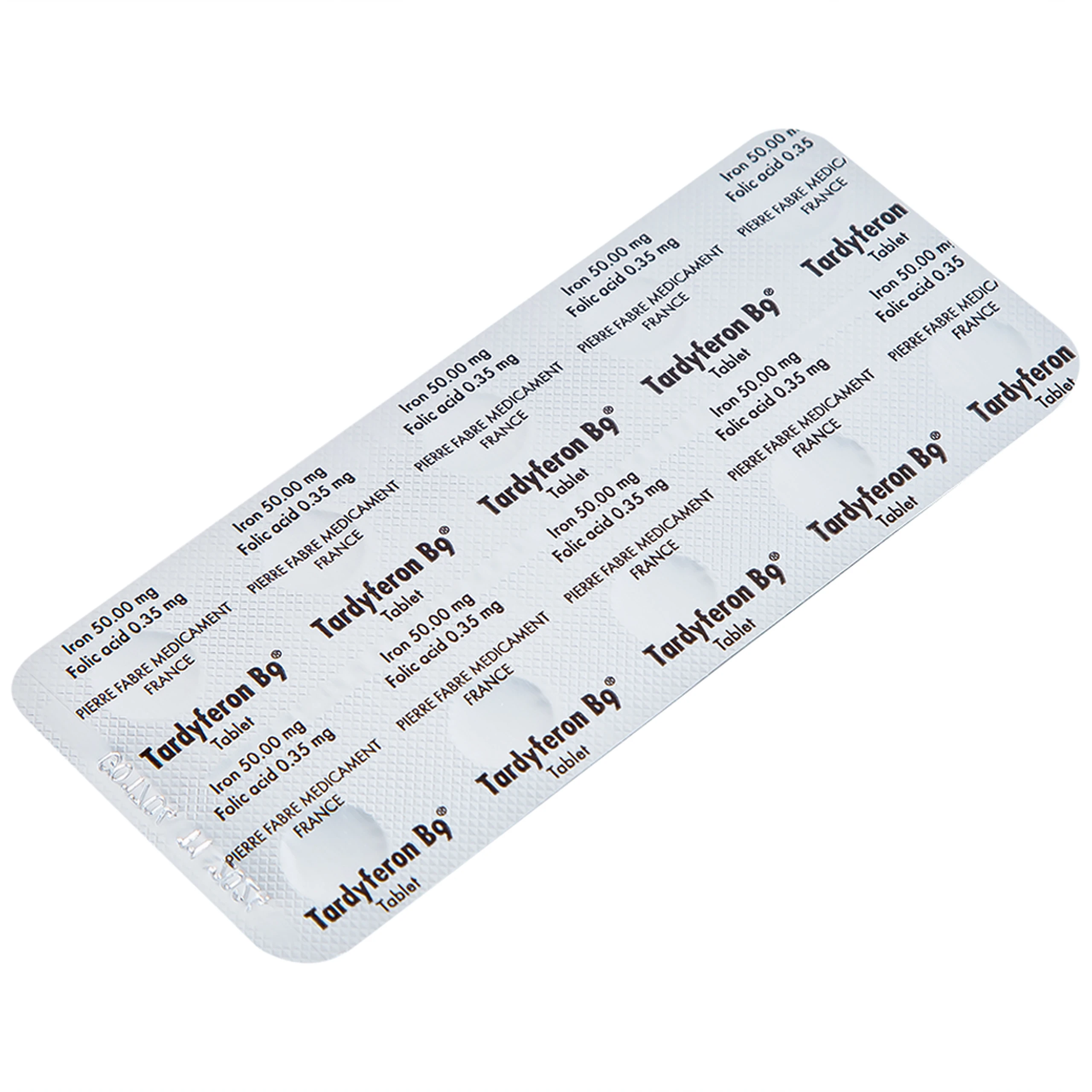 Thuốc Tardyferon B9 Pierre Fabre dự phòng thiếu sắt, acid folic cho phụ nữ có thai (3 vỉ x 10 viên)