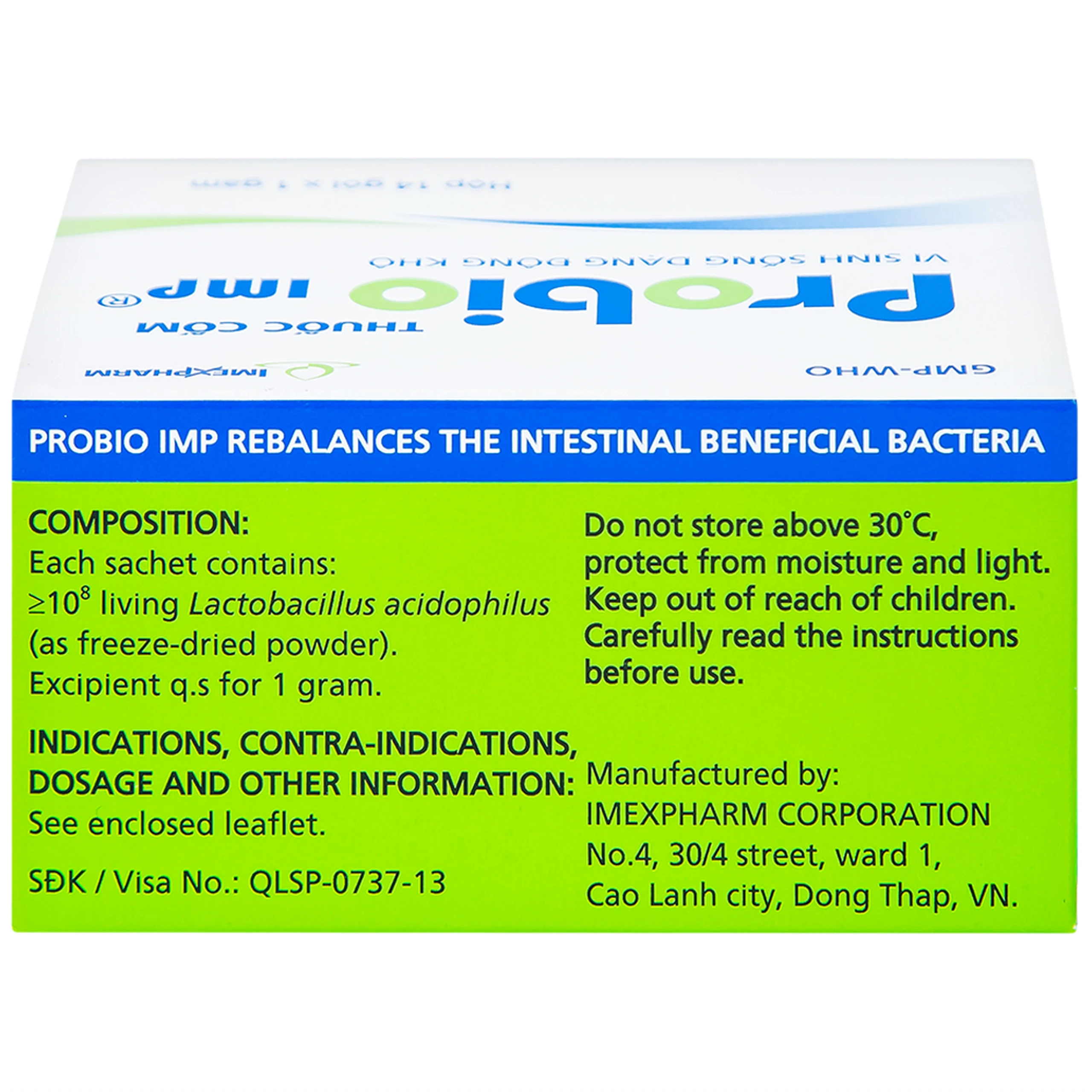 Thuốc cốm Probio IMP bổ sung vi khuẩn có ích ở ruột (14 gói x 1g)
