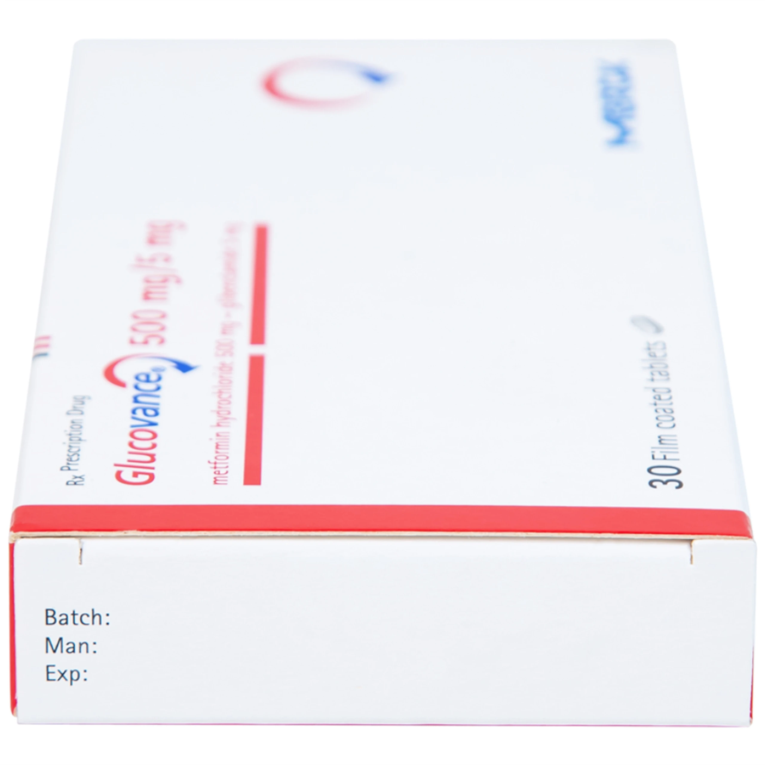 Thuốc Glucovance 500mg/5mg Merck điều trị bệnh đái tháo đường típ 2 (2 vỉ x 15 viên)