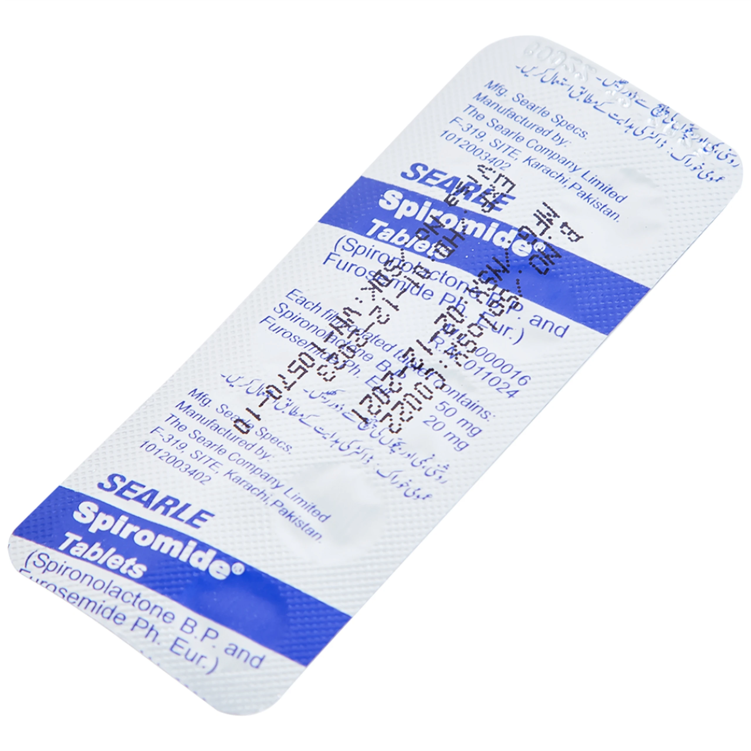 Thuốc Spiromide 20/50mg Searle giảm phù, lợi tiểu, hạ huyết áp (2 vỉ x 10 viên)