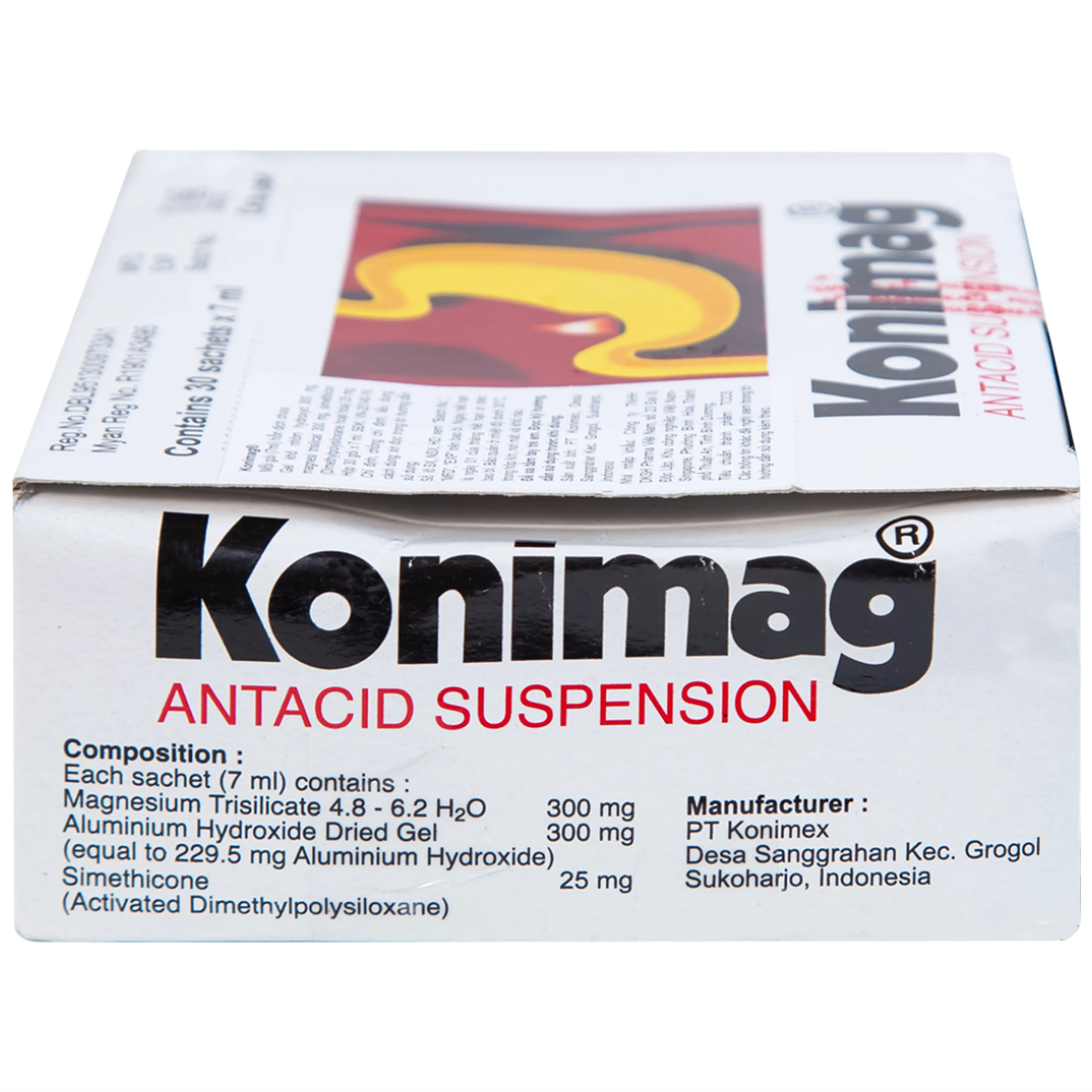 Hỗn dịch uống Konimag PT Konimex giảm buồn nôn, khó tiêu, loét đường tiêu hóa (30 gói x 7ml)