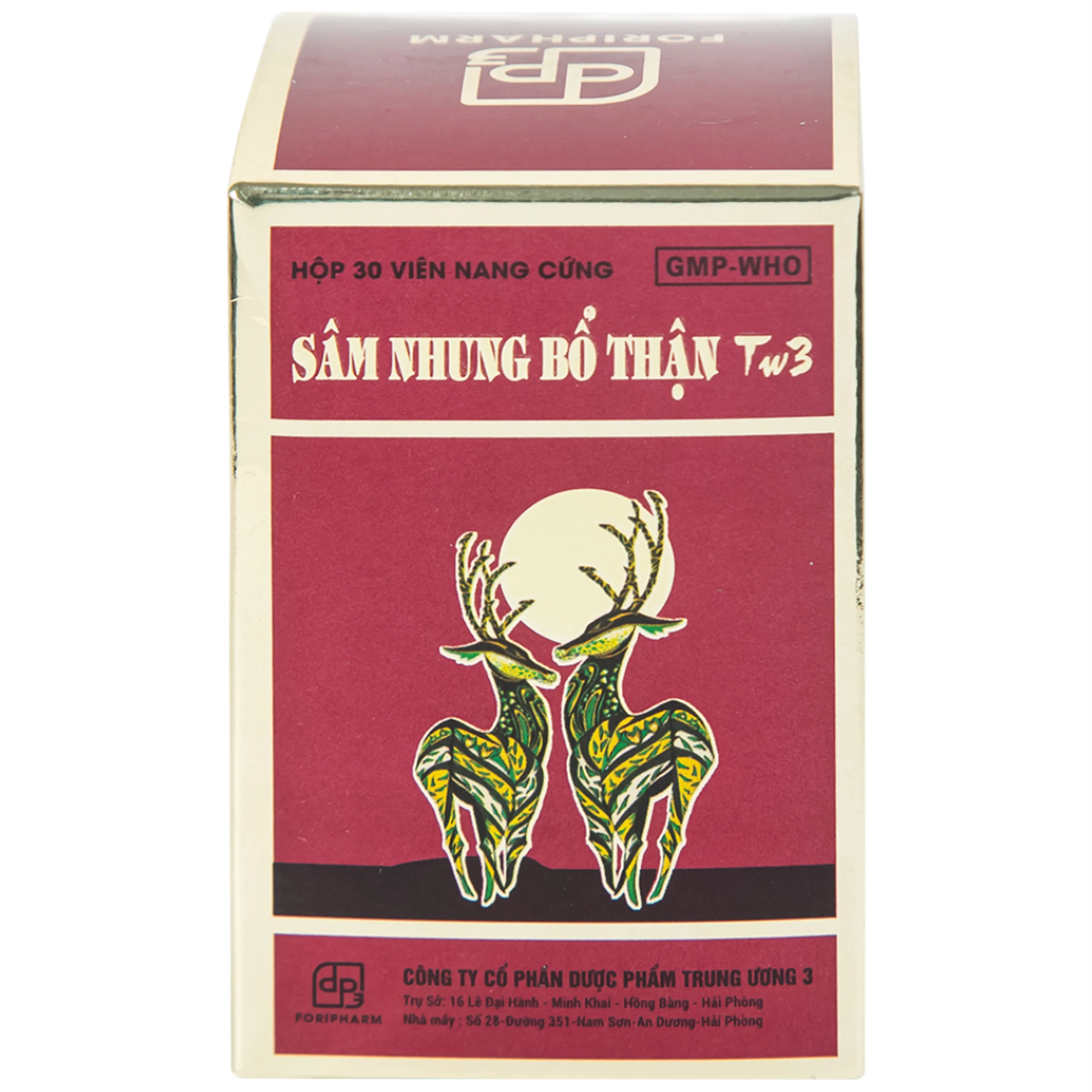 Thuốc Sâm Nhung Bổ Thận TW3 dưỡng huyết tư âm, bổ thận, cố tinh (30 viên)