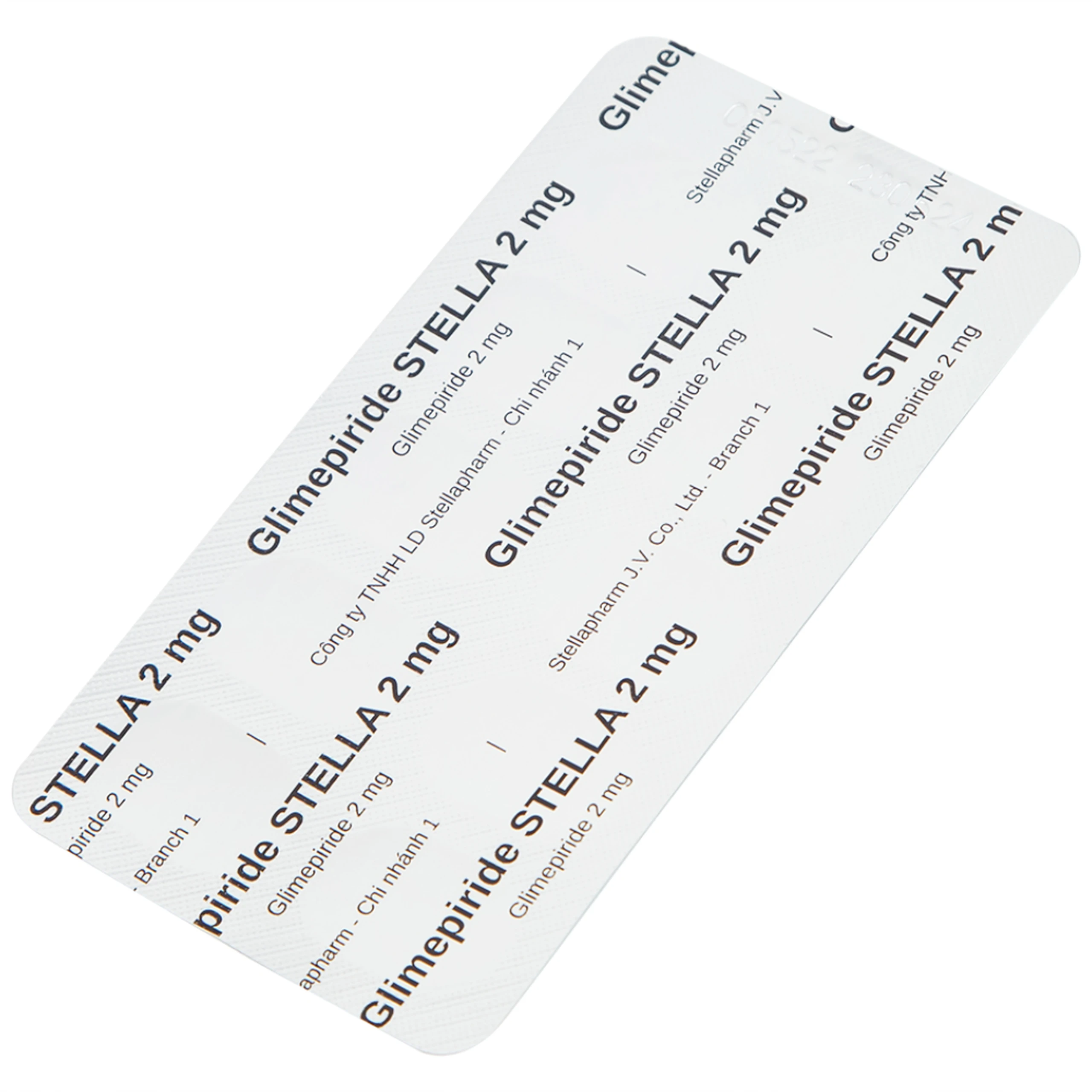 Thuốc Glimepiride Stella 2mg kiểm soát đường huyết cao ở bệnh tiểu đường típ 2 (3 vỉ x 10 viên)