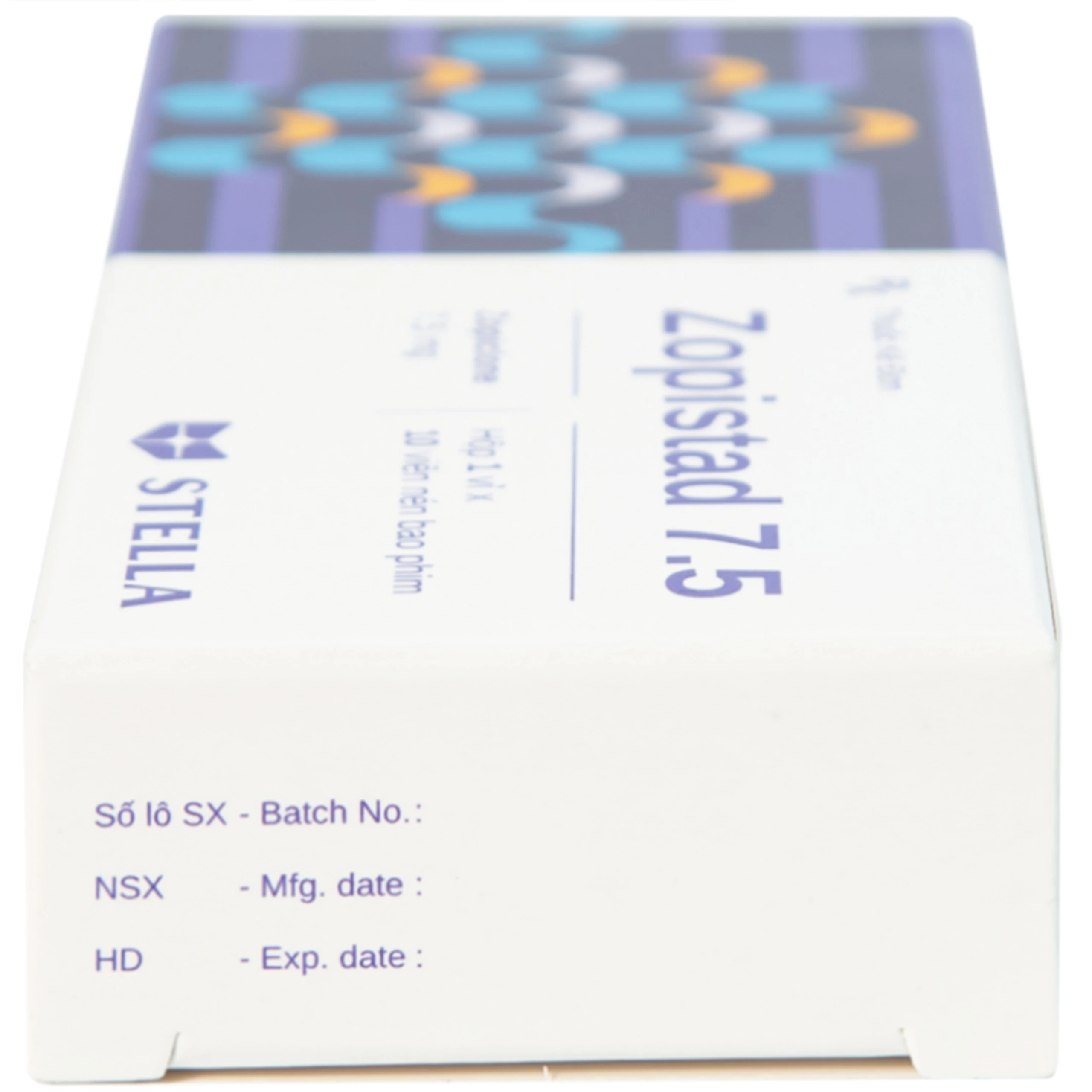 Thuốc Zopistad 7.5 Stella hỗ trợ điều trị ngắn hạn chứng mất ngủ (1 vỉ x 10 viên)