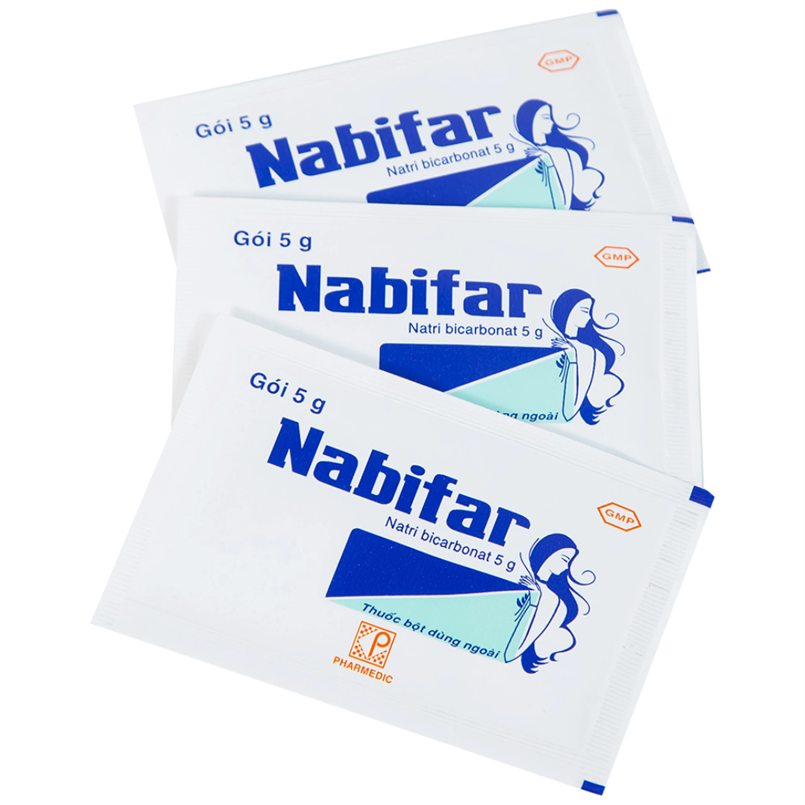 Thuốc bột Nabifar Pharmedic dùng vệ sinh phụ nữ (10 gói x 5g)