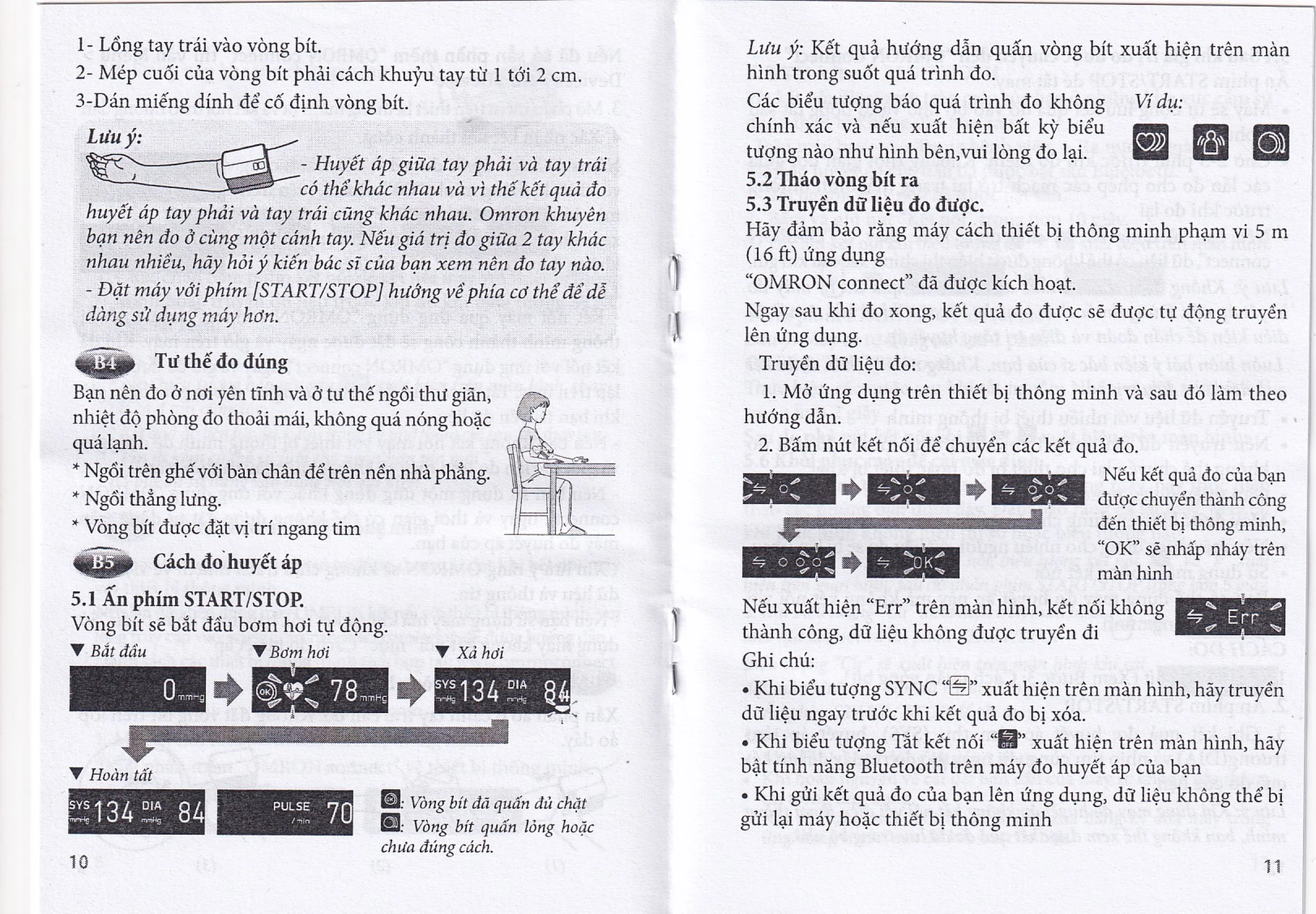 Máy đo huyết áp bắp tay không dây Omron HEM 7600T hỗ trợ đo huyết áp, nhịp tim