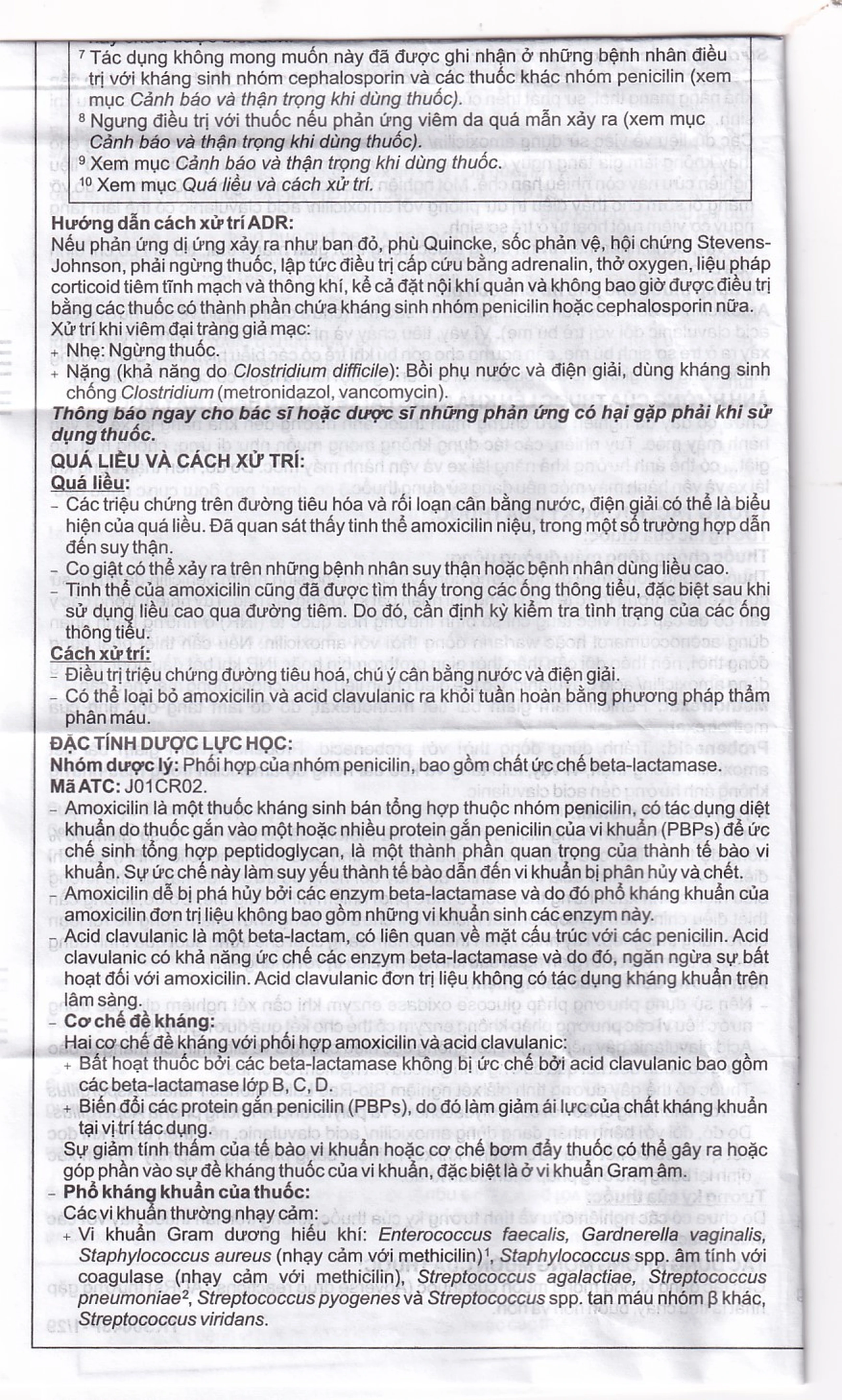 Thuốc Cepmox-Clav 875mg/125mg Imexpharm điều trị viêm xoang cấp tính do vi khuẩn, viêm tai giữa cấp tính (2 vỉ x 7 viên)
