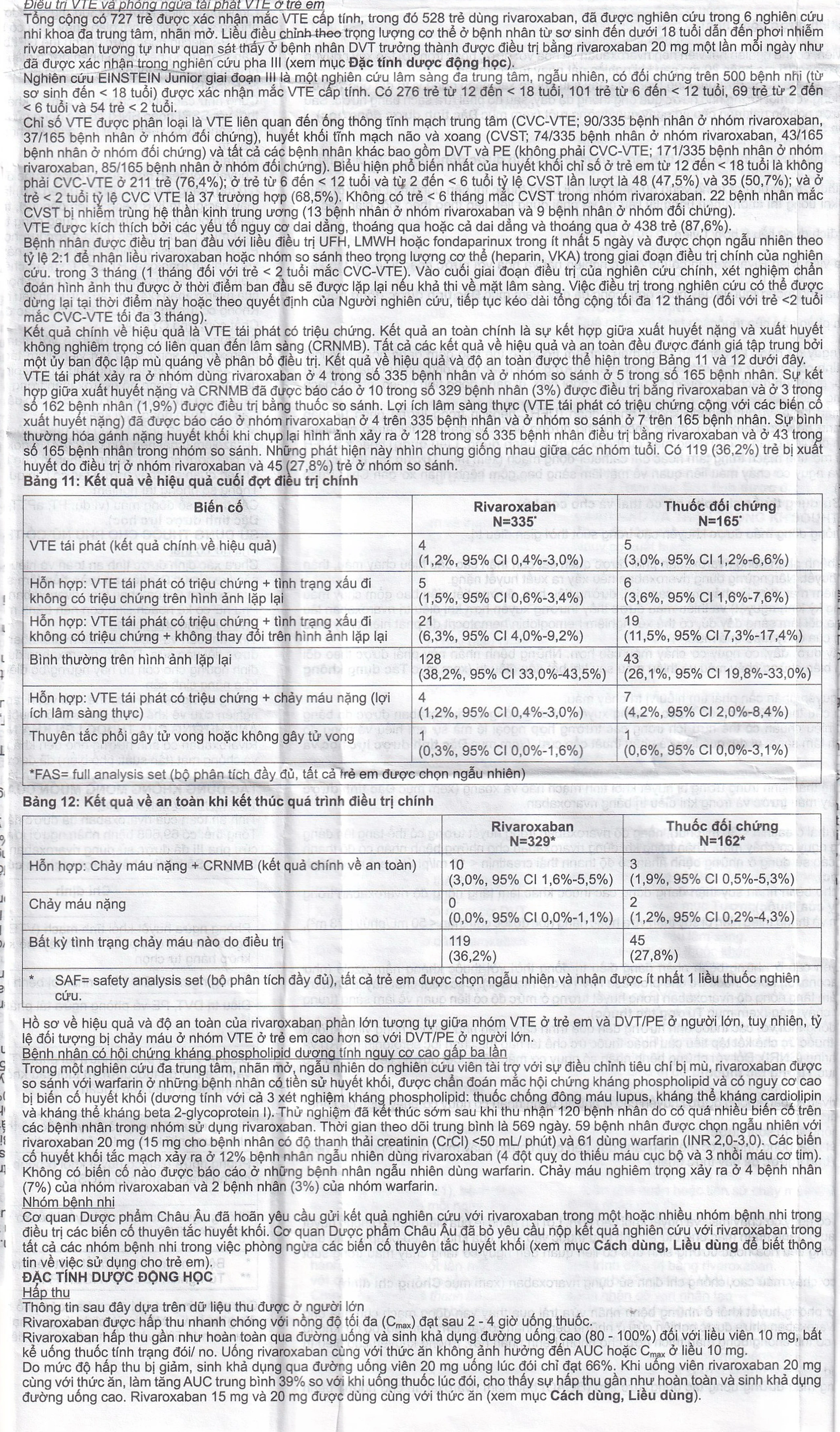 Thuốc Rivacryst 15Mg Dự Phòng Huyết Khối, Giảm Nguy Cơ Đột Quỵ  ( 1 Vỉ X 14 Viên)