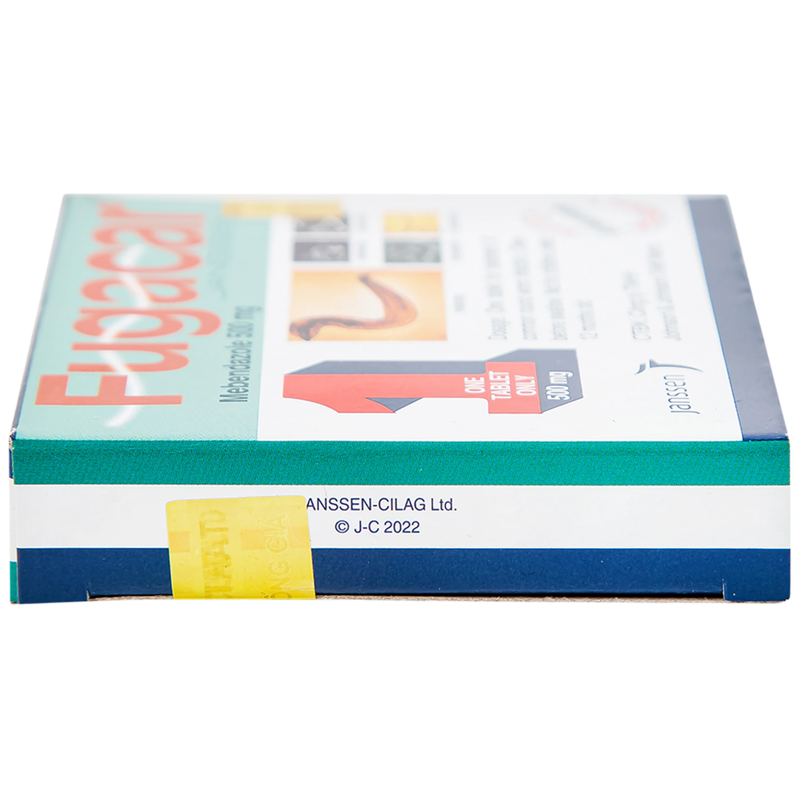 Thuốc Fugacar Janssen không vị điều trị nhiễm một hoặc nhiều loại giun đường ruột (1 viên)