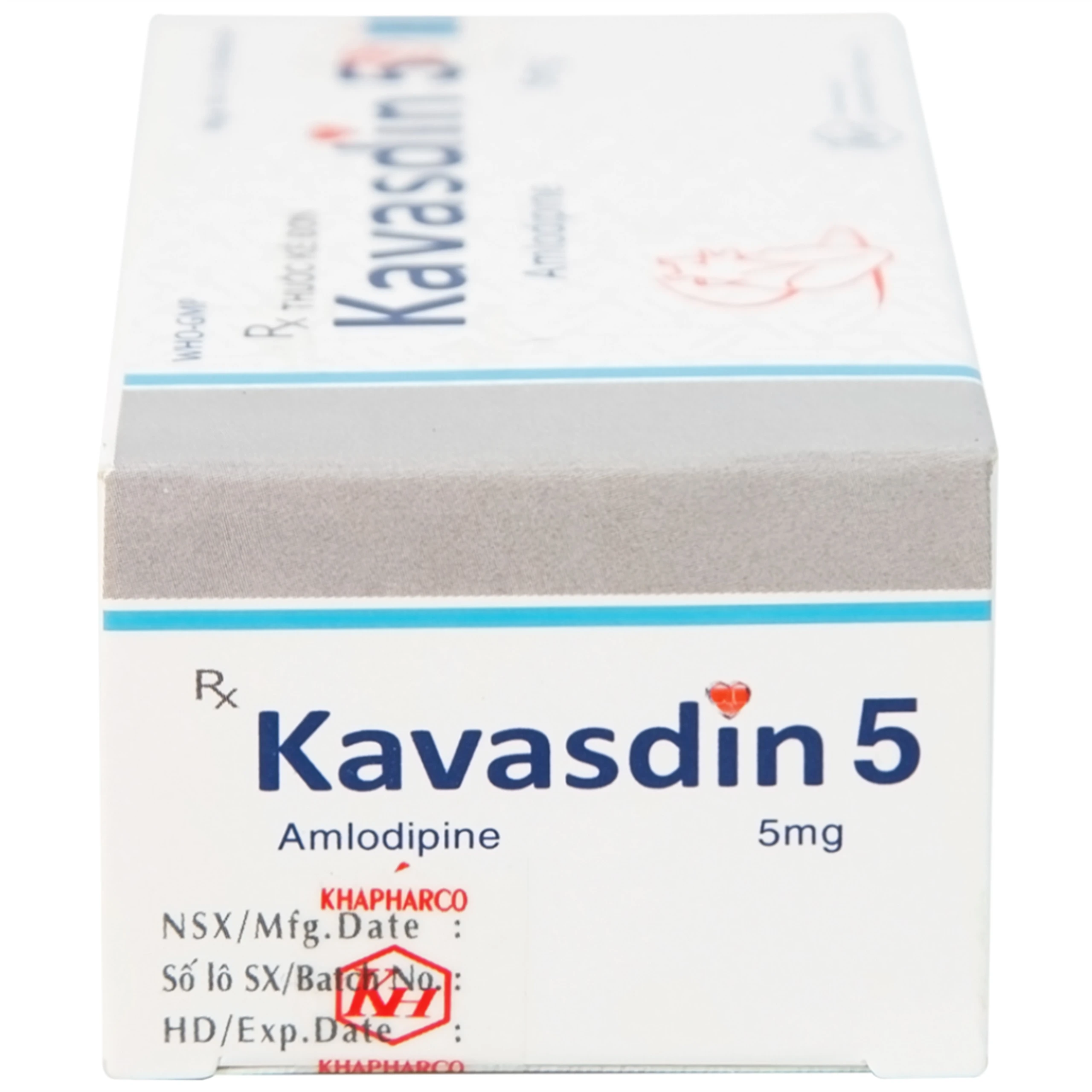 Thuốc Kavasdin 5 Khánh Hòa hỗ trợ điều trị tăng huyết áp (10 vỉ x 10 viên)