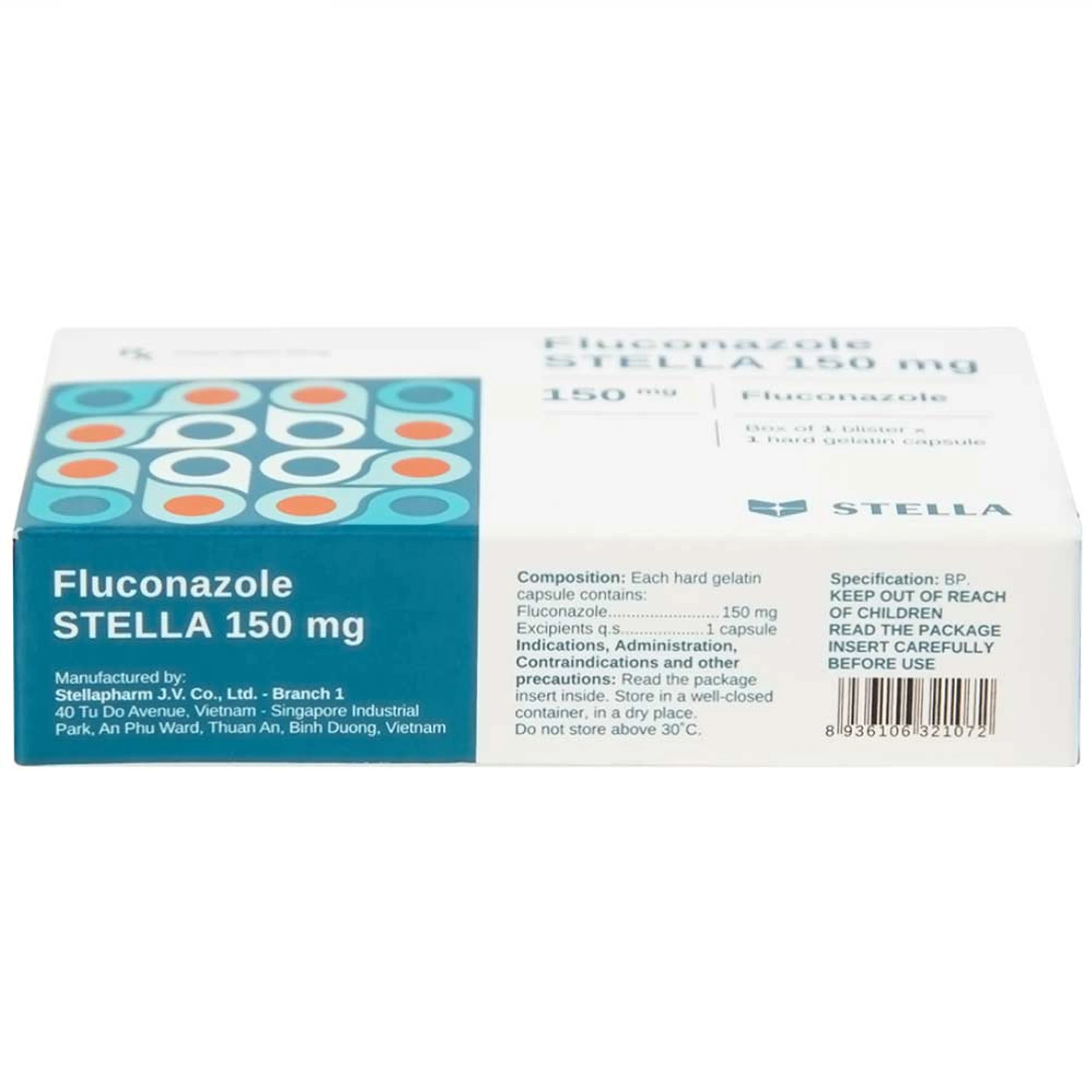 Thuốc Fluconazole Stella 150mg điều trị nhiễm nấm (1 vỉ x 1 viên)
