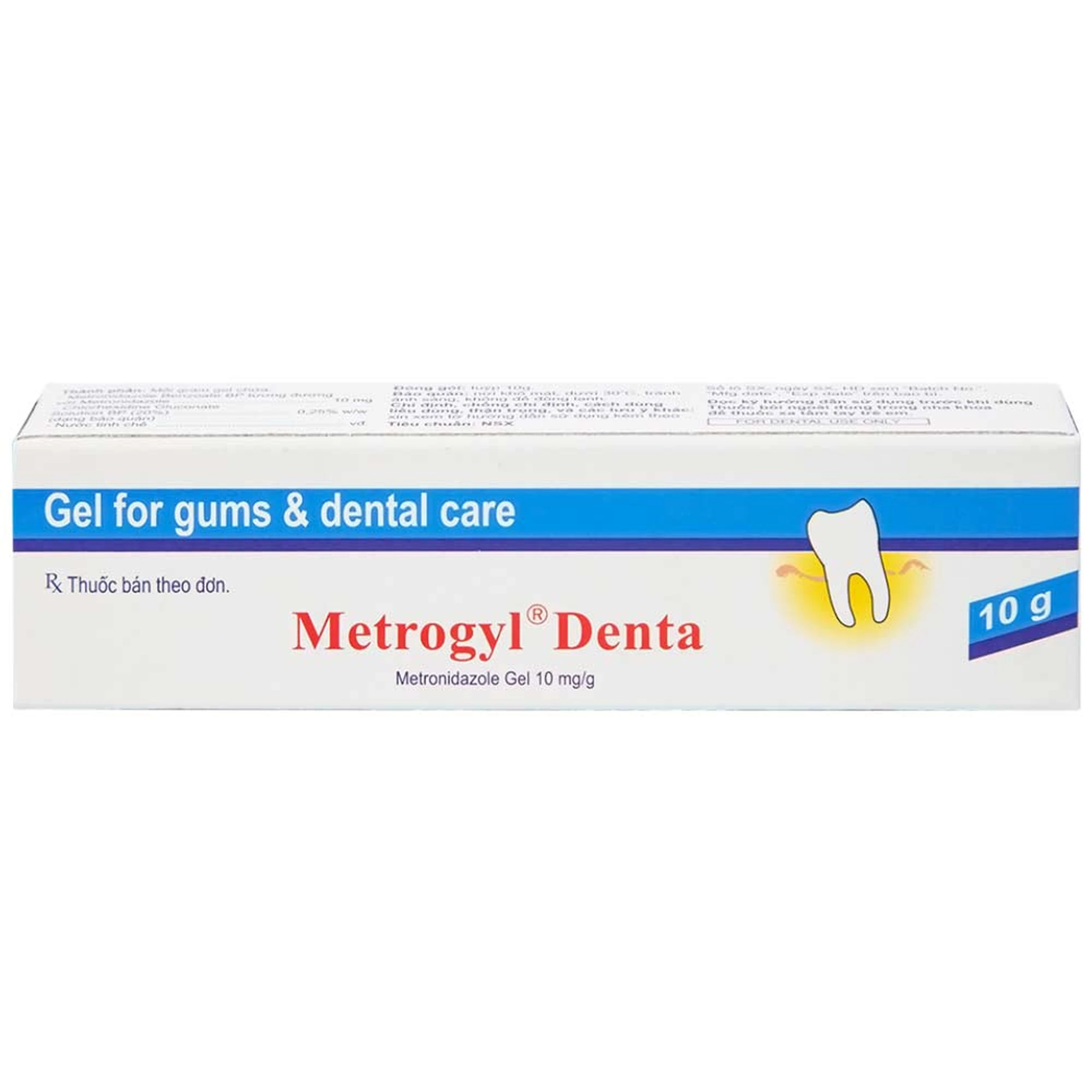 Gel bôi nha khoa Metrogyl Denta Unique Pharma điều trị các bệnh nha chu mãn tính (10g)