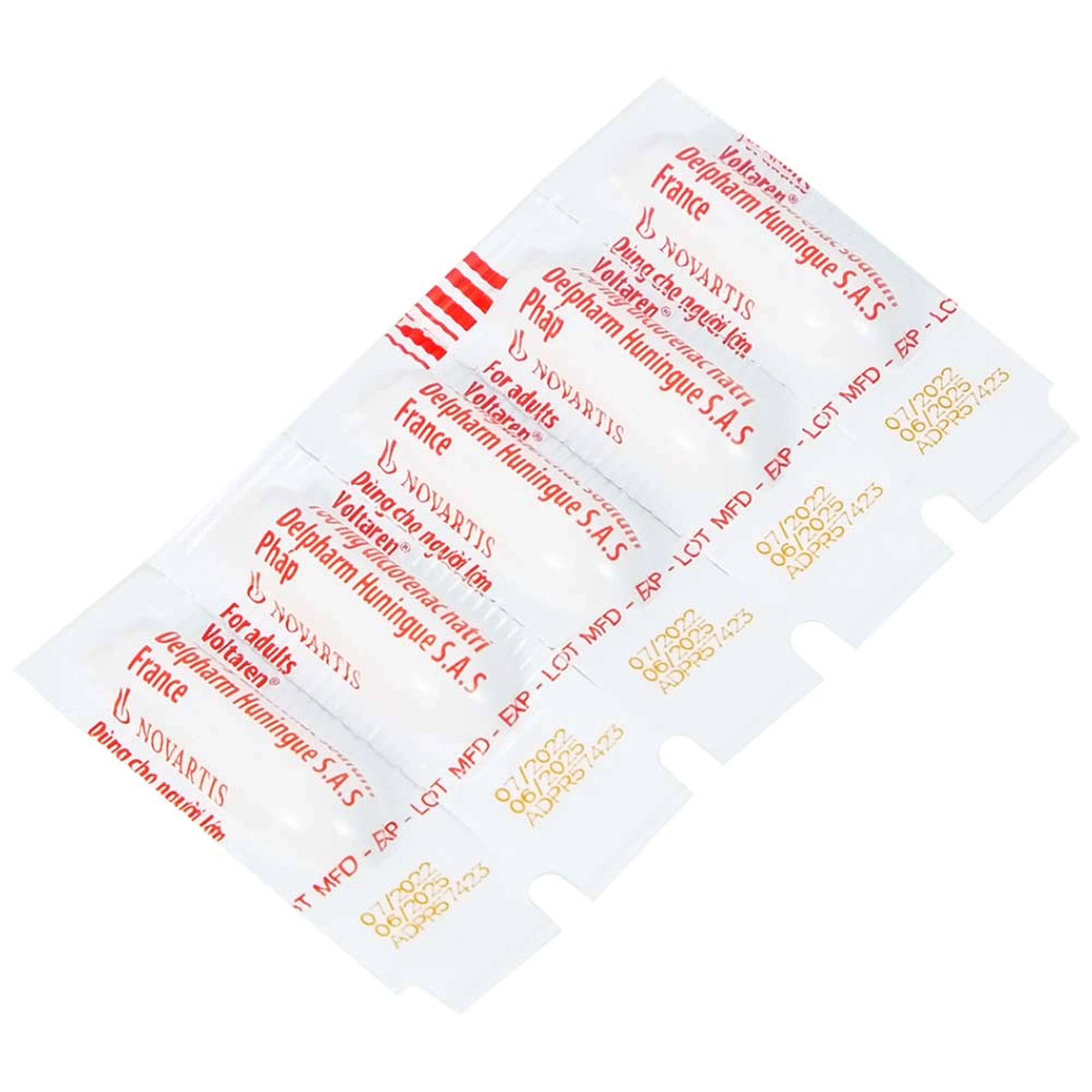 Viên đặt Voltaren 100mg Novartis điều trị viêm và thoái hóa của bệnh thấp khớp (1 vỉ x 5 viên)