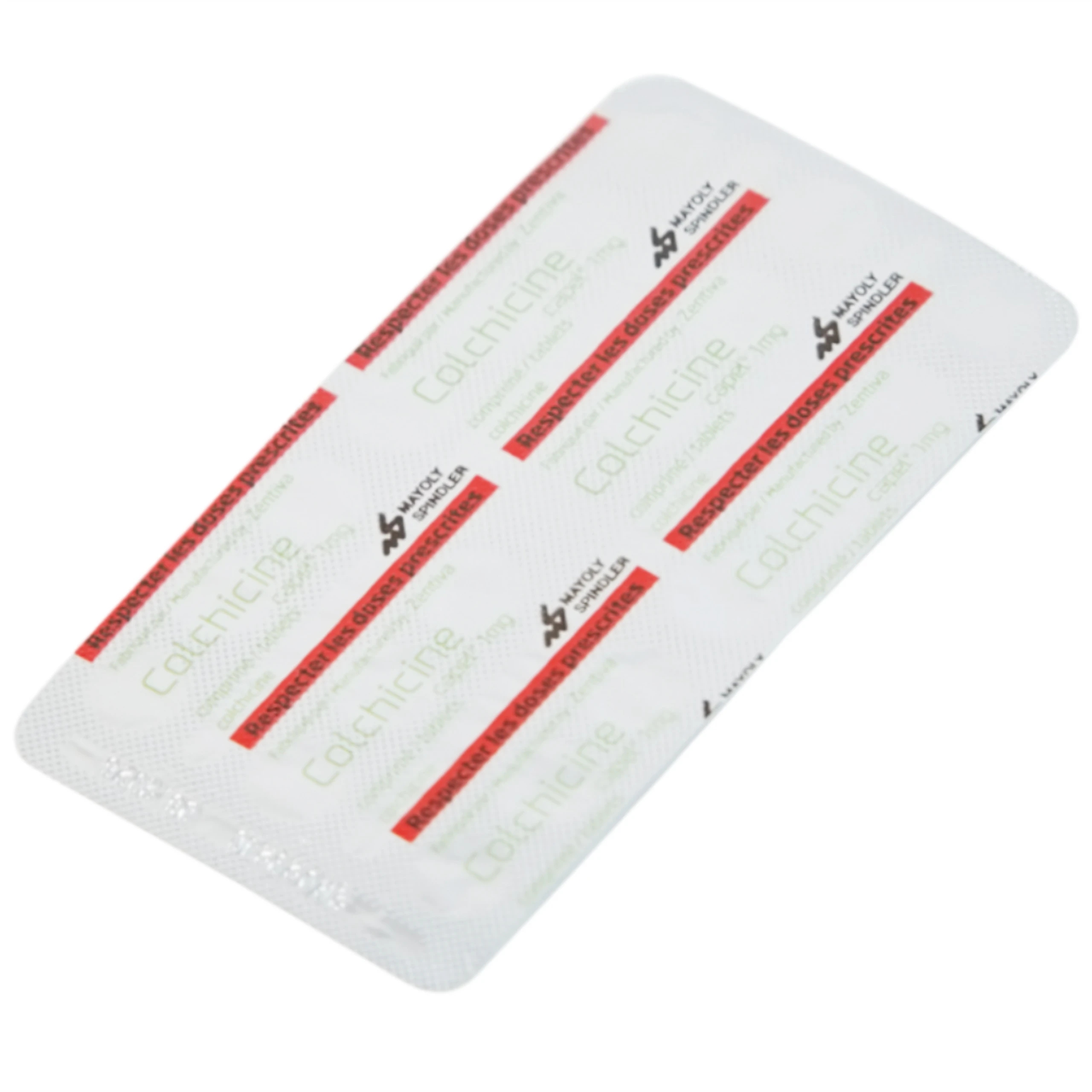 Thuốc Colchicine Capel 1mg Mayoly Spindler phòng ngừa và điều trị cơn gút cấp (20 viên)