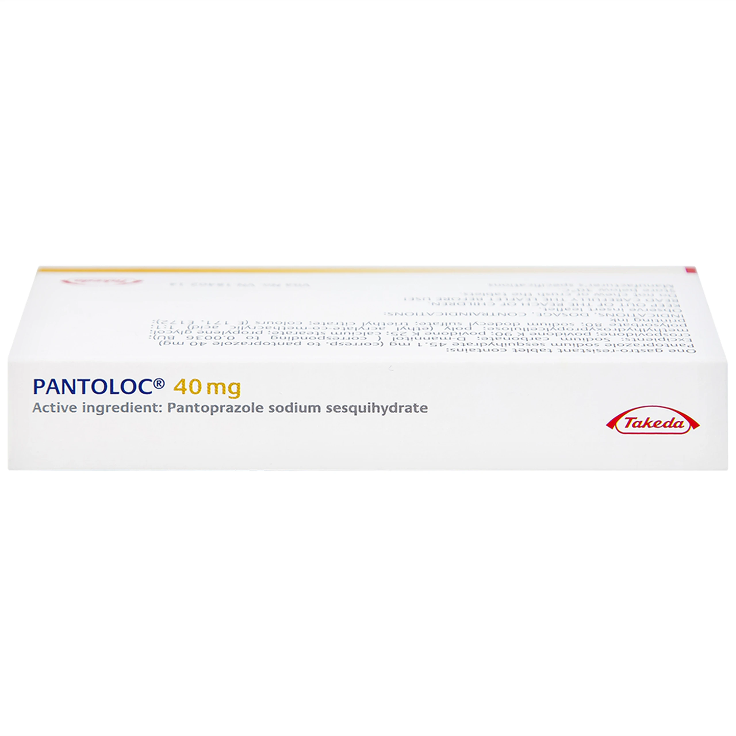 Viên nén Pantoloc 40mg Takeda điều trị viêm thực quản trào ngược (1 vỉ x 7 viên) 
