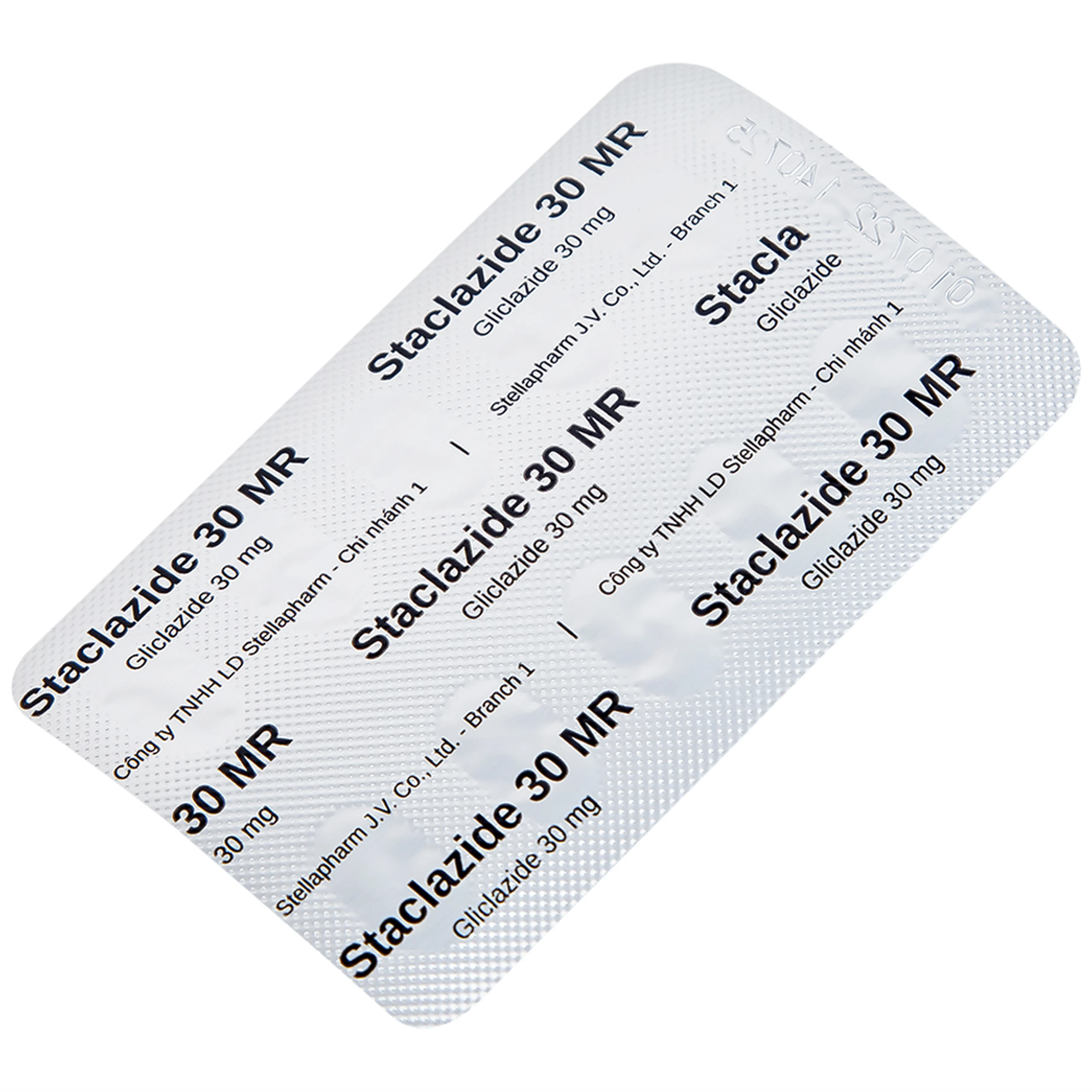 Thuốc Staclazide 30 MR Stella điều trị đái tháo đường típ 2 (3 vỉ x 10 viên)