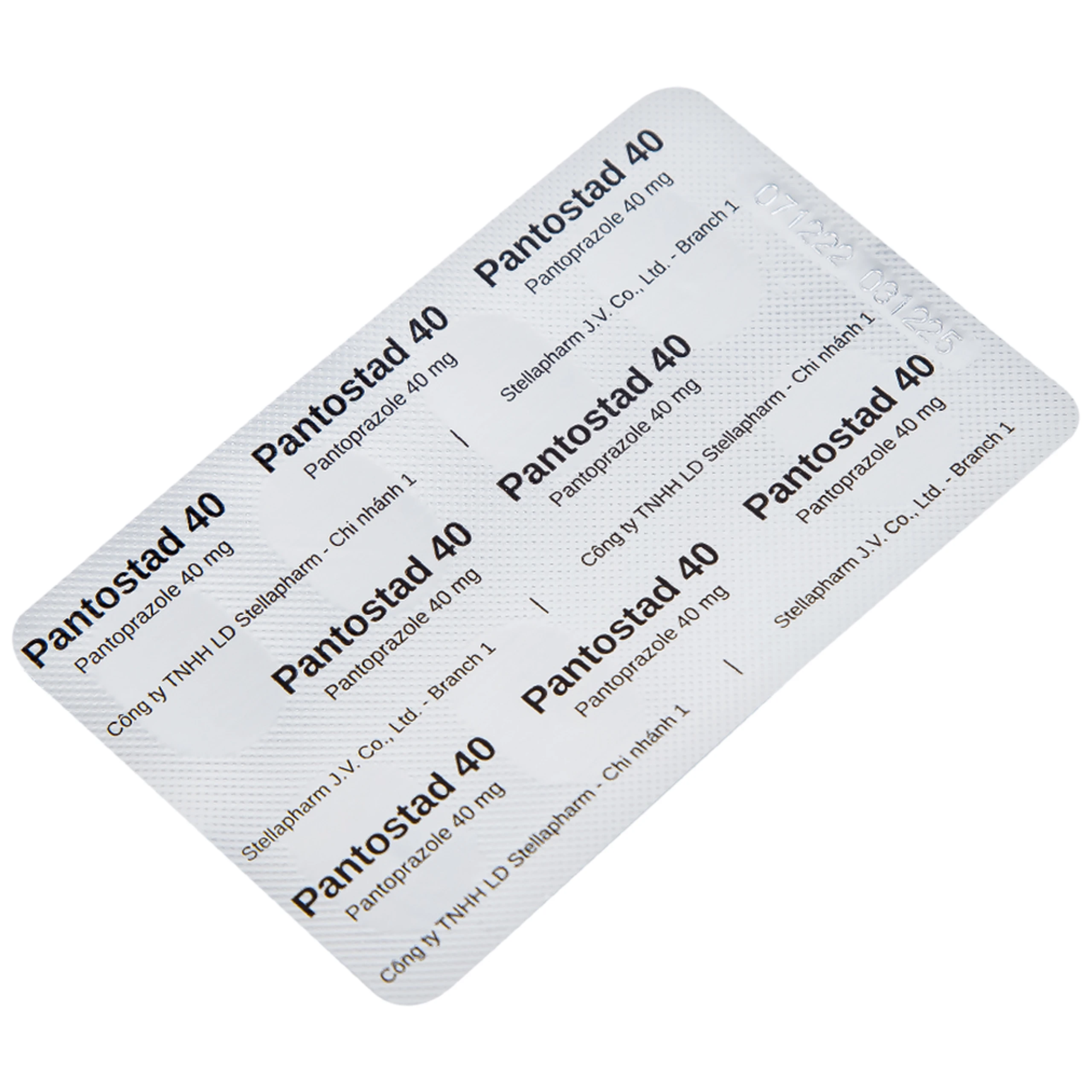 Viên nén Pantostad 40 Stella điều trị trào ngược dạ dày thực quản (4 vỉ x 7 viên)
