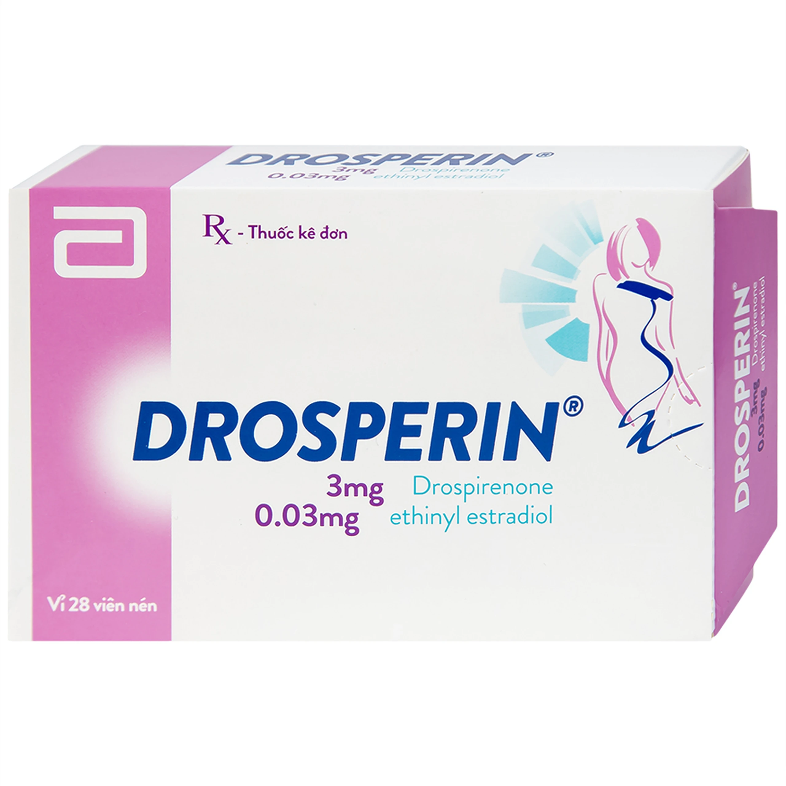 Thuốc tránh thai hằng ngày Drosperin Abbott (1 vỉ x 28 viên)