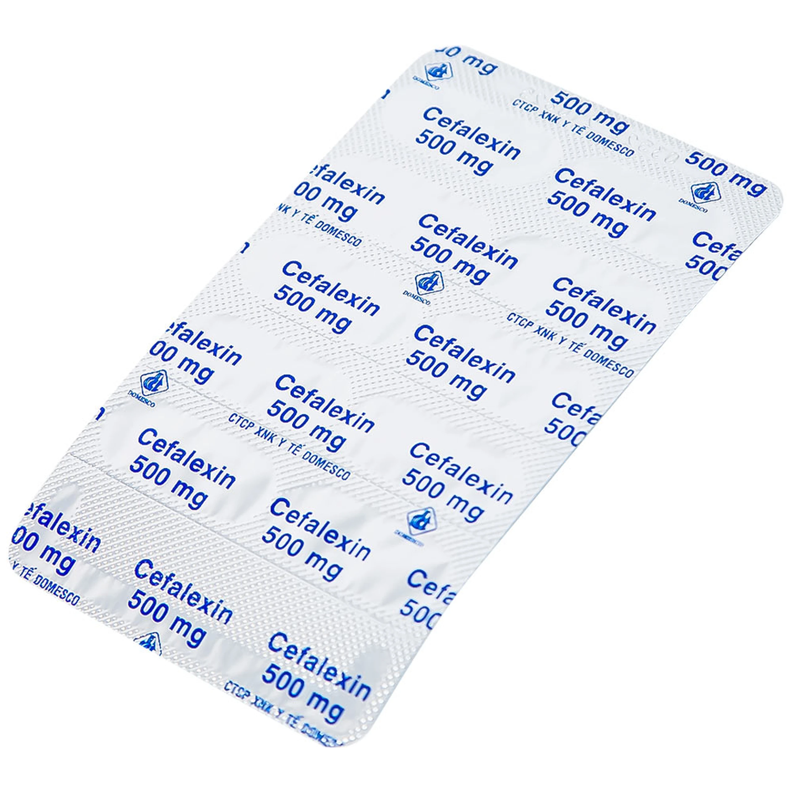 Thuốc Cefalexin 500mg Domesco điều trị nhiễm khuẩn (10 vỉ x 10 viên)