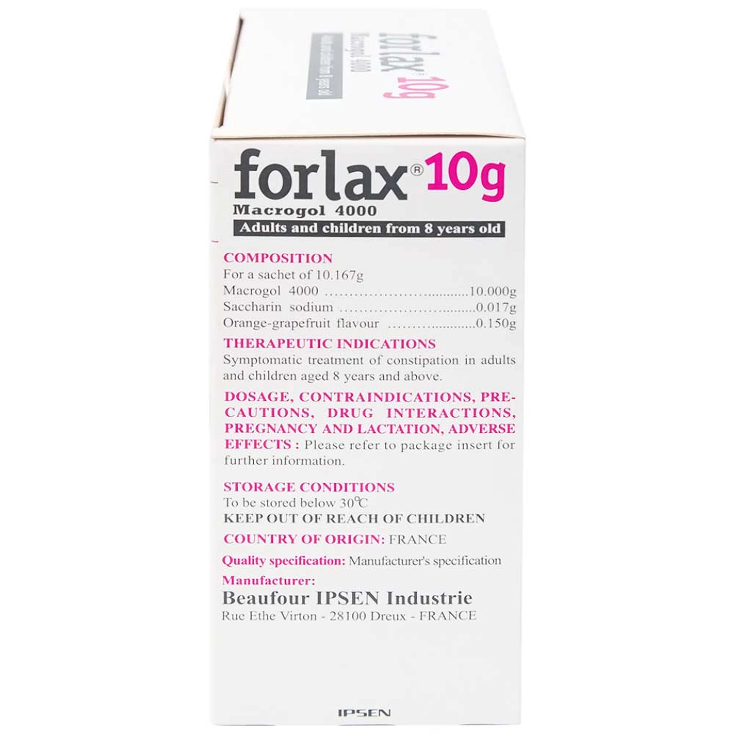 Bột Forlax Ipsen điều trị táo bón (20 gói)