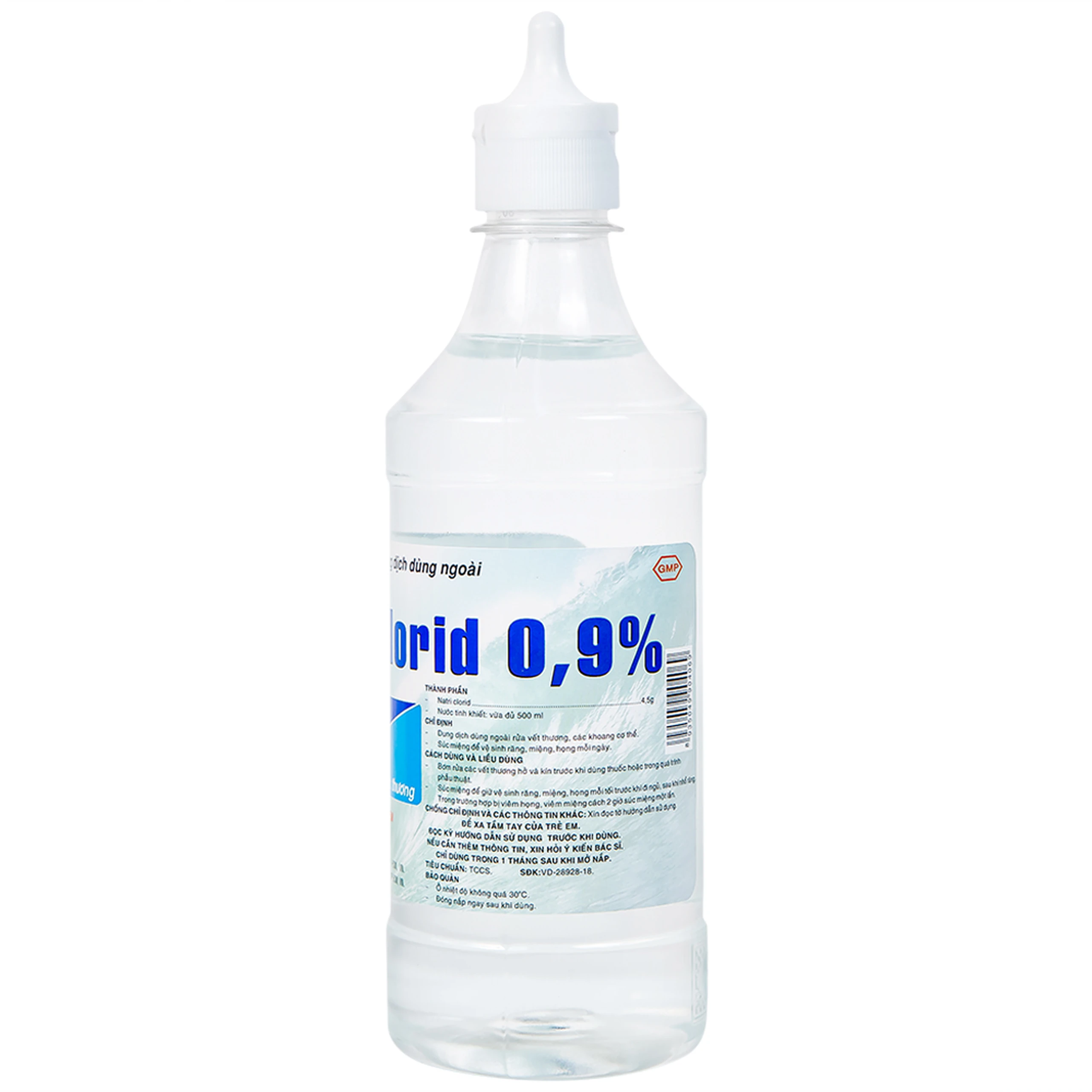 Dung dịch dùng ngoài Natri Clorid 0,9% Pharmedic vệ sinh răng, miệng, họng (500ml)