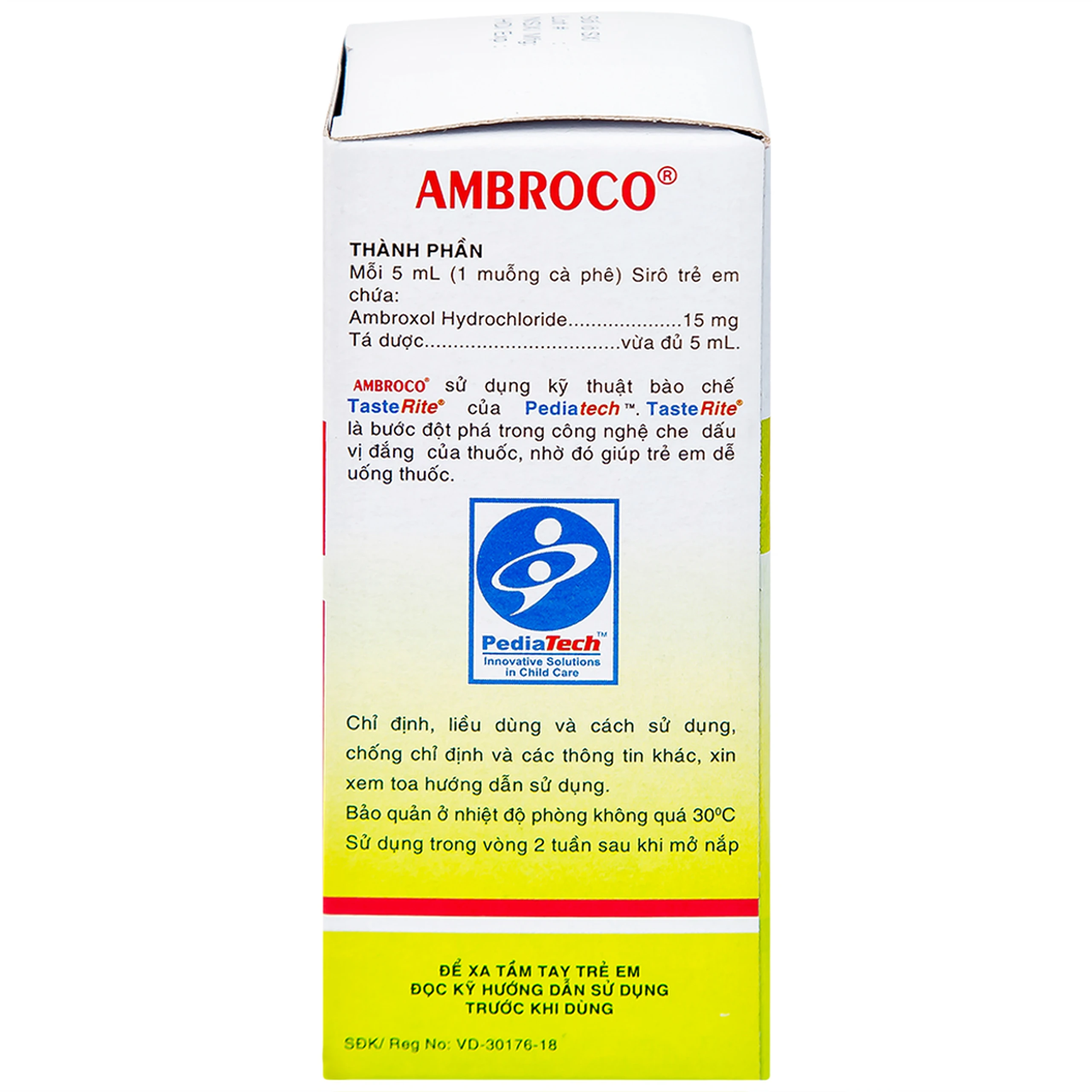 Siro Ambroco United hỗ trợ tan đàm cho trẻ (60ml)