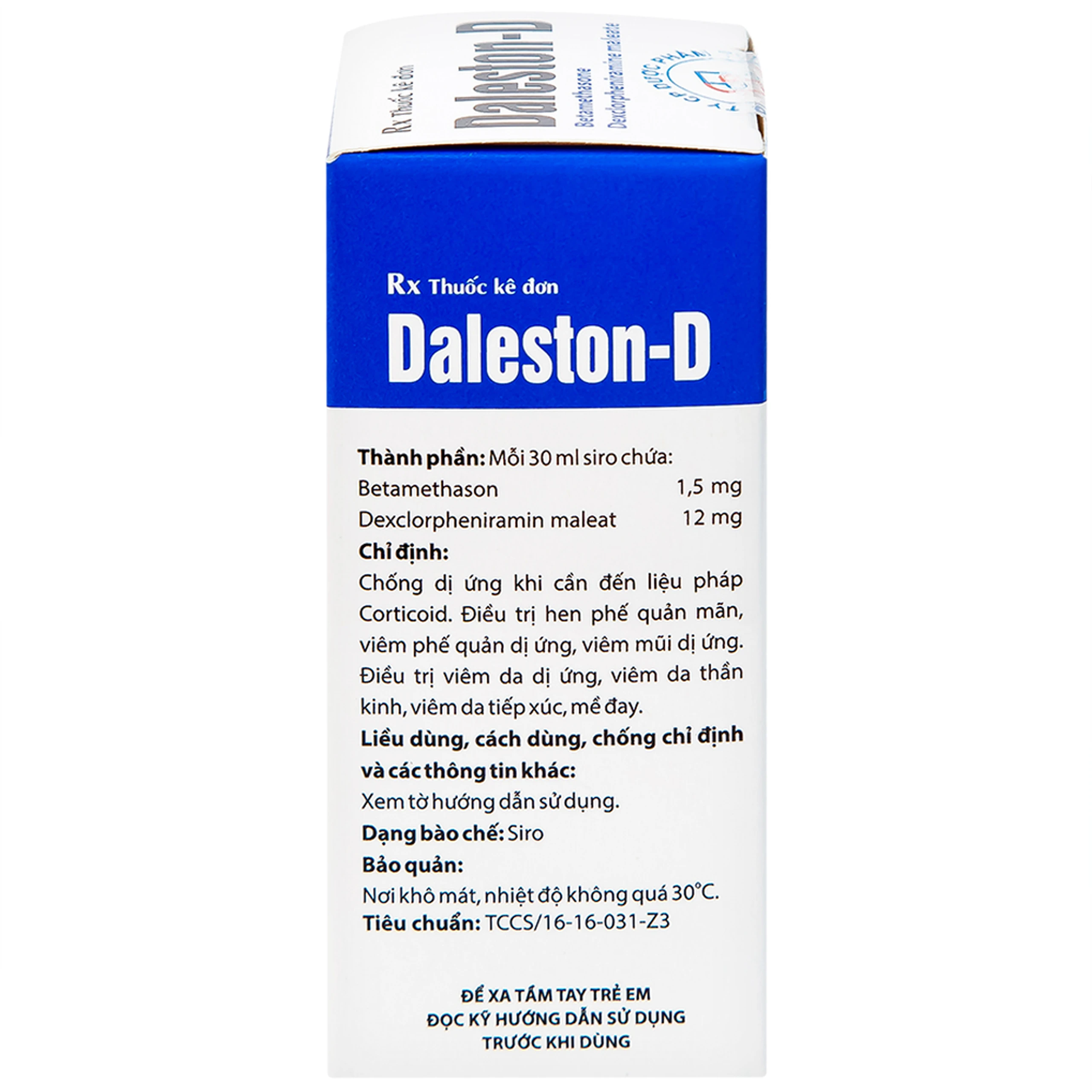 Siro Daleston-D TW3 chống dị ứng, chống viêm (30ml)