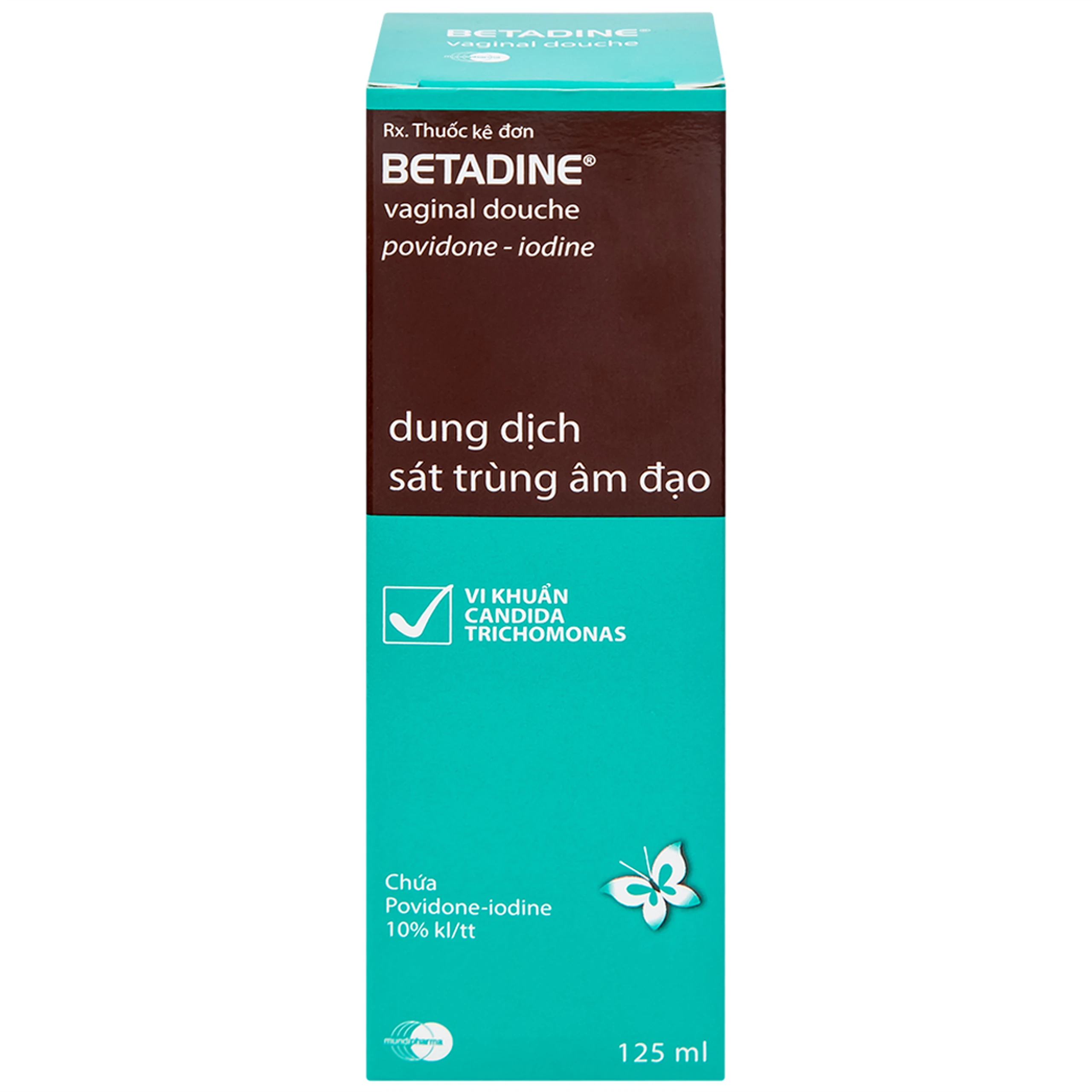 Dung dịch sát trùng âm đạo Betadine điều trị nhiễm trùng âm đạo (125ml)